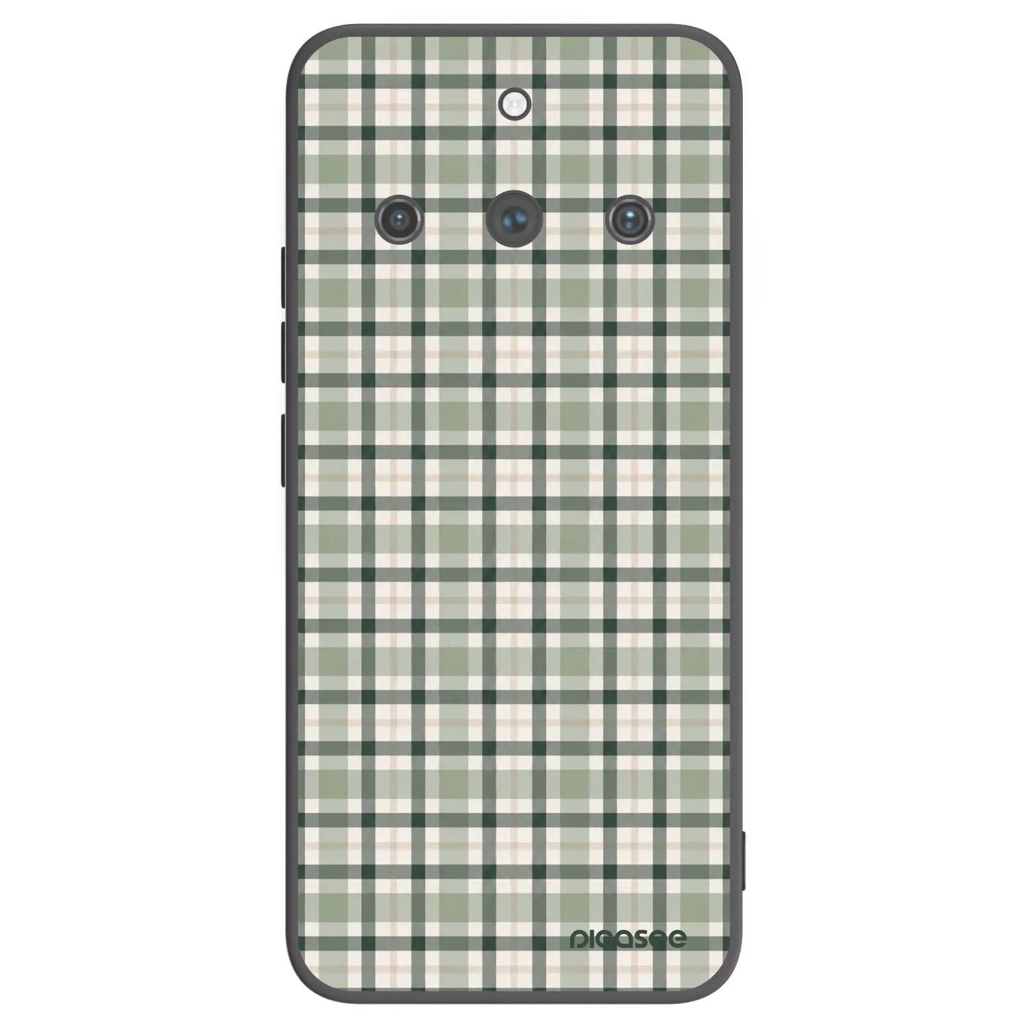 Picasee crna silikonska maskica za Realme 11 Pro+ - Sage Tartan
