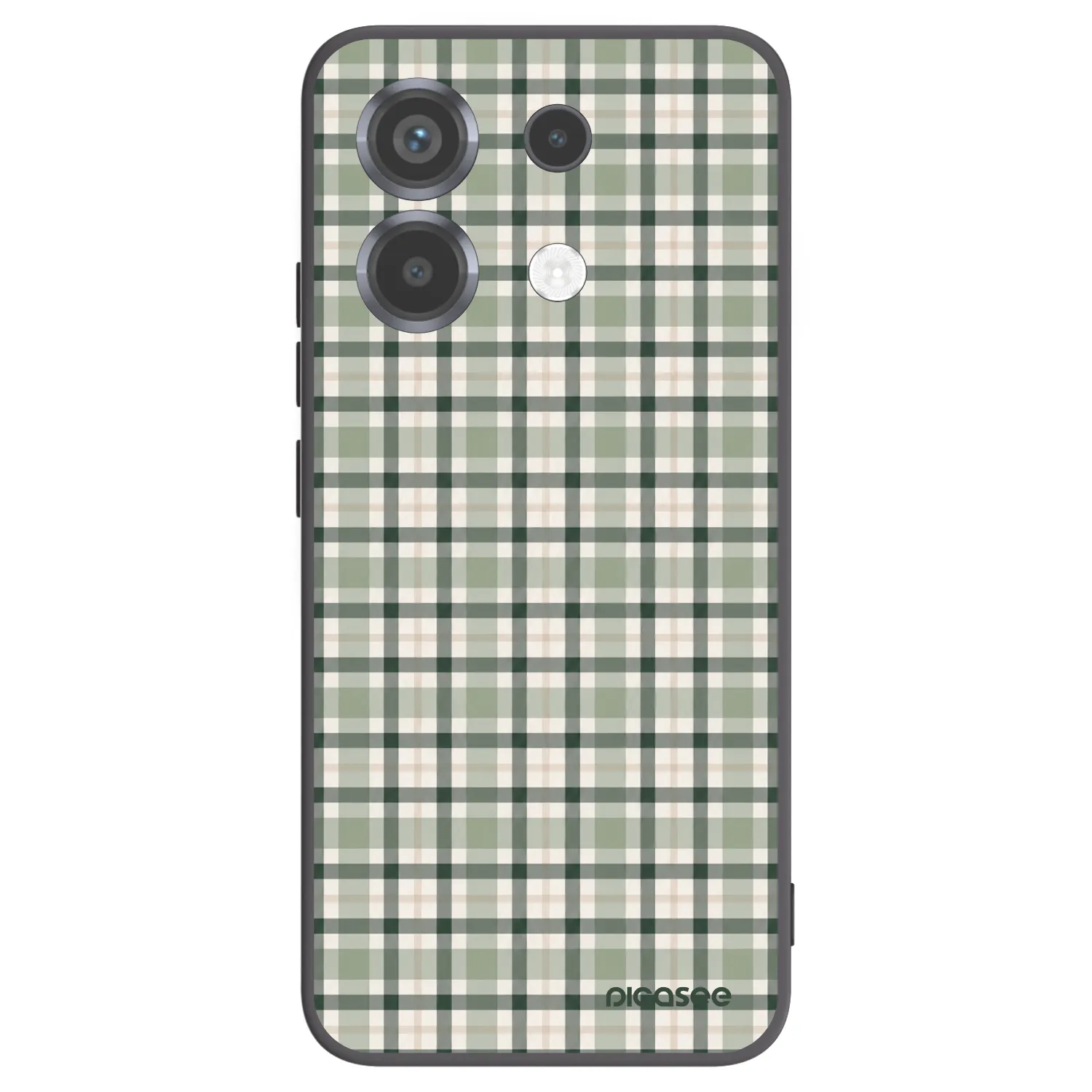 Picasee crna silikonska maskica za Xiaomi Poco X6 - Sage Tartan