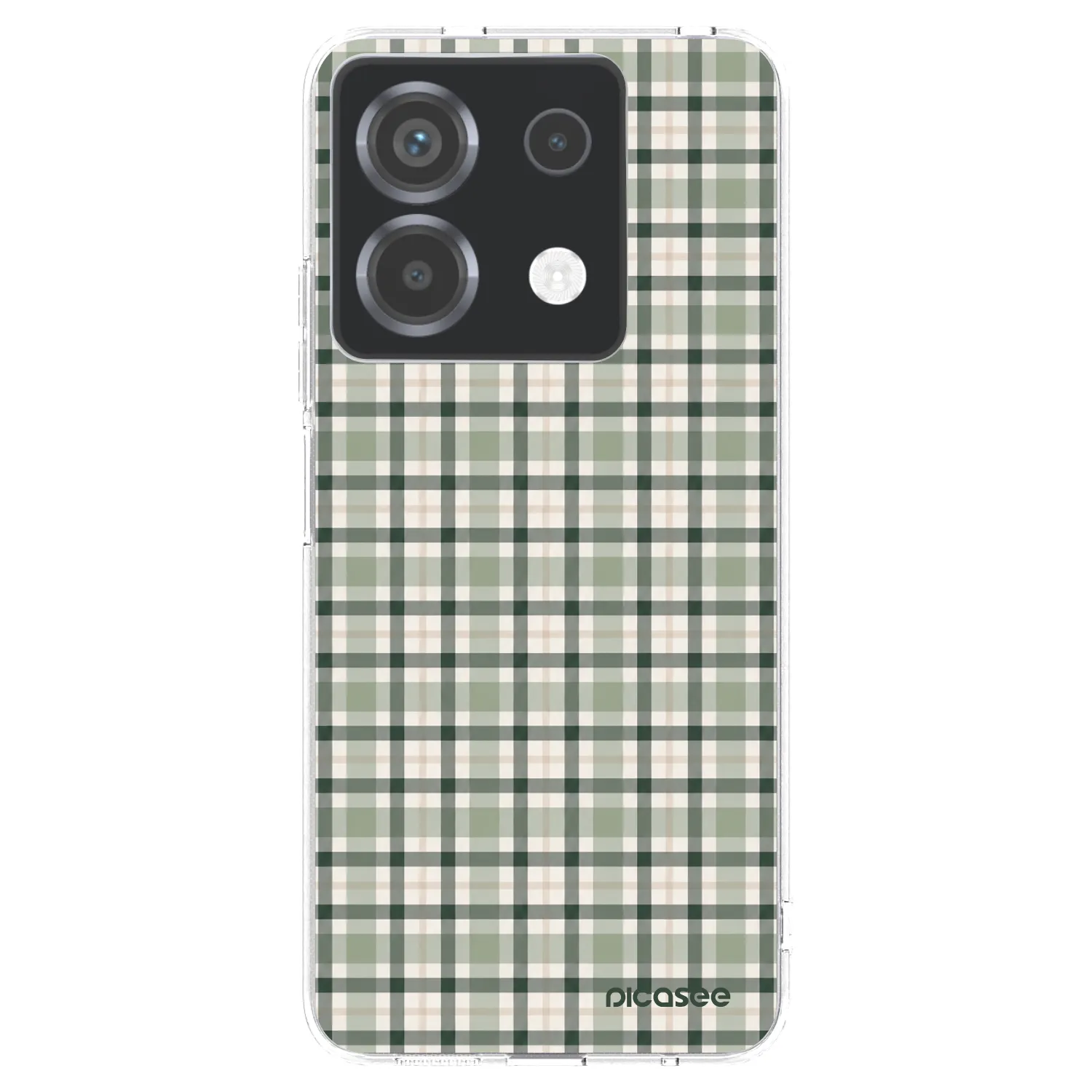 Picasee silikonska prozirna maskica za Xiaomi Poco X6 - Sage Tartan