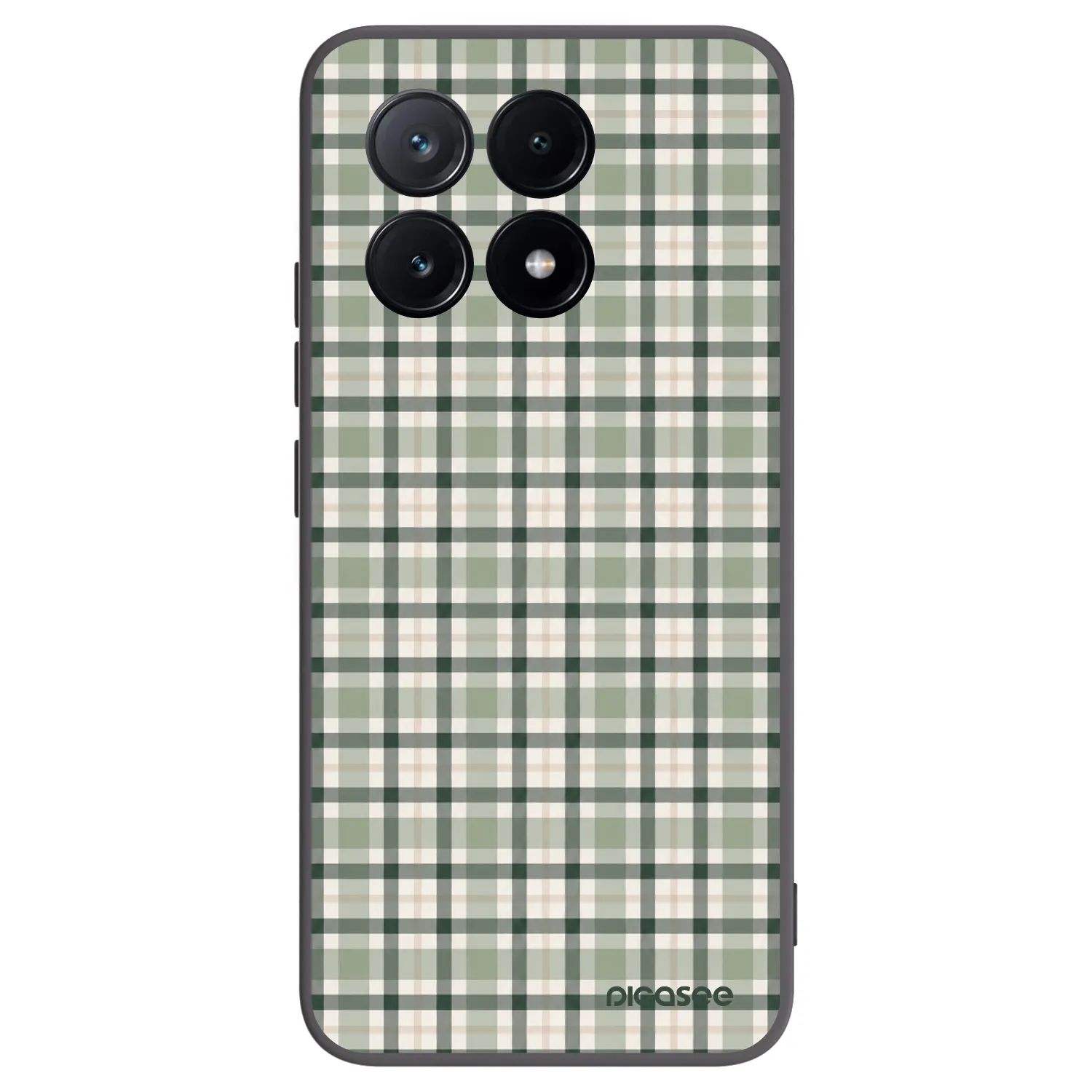 Picasee crna silikonska maskica za Xiaomi Poco X6 Pro - Sage Tartan