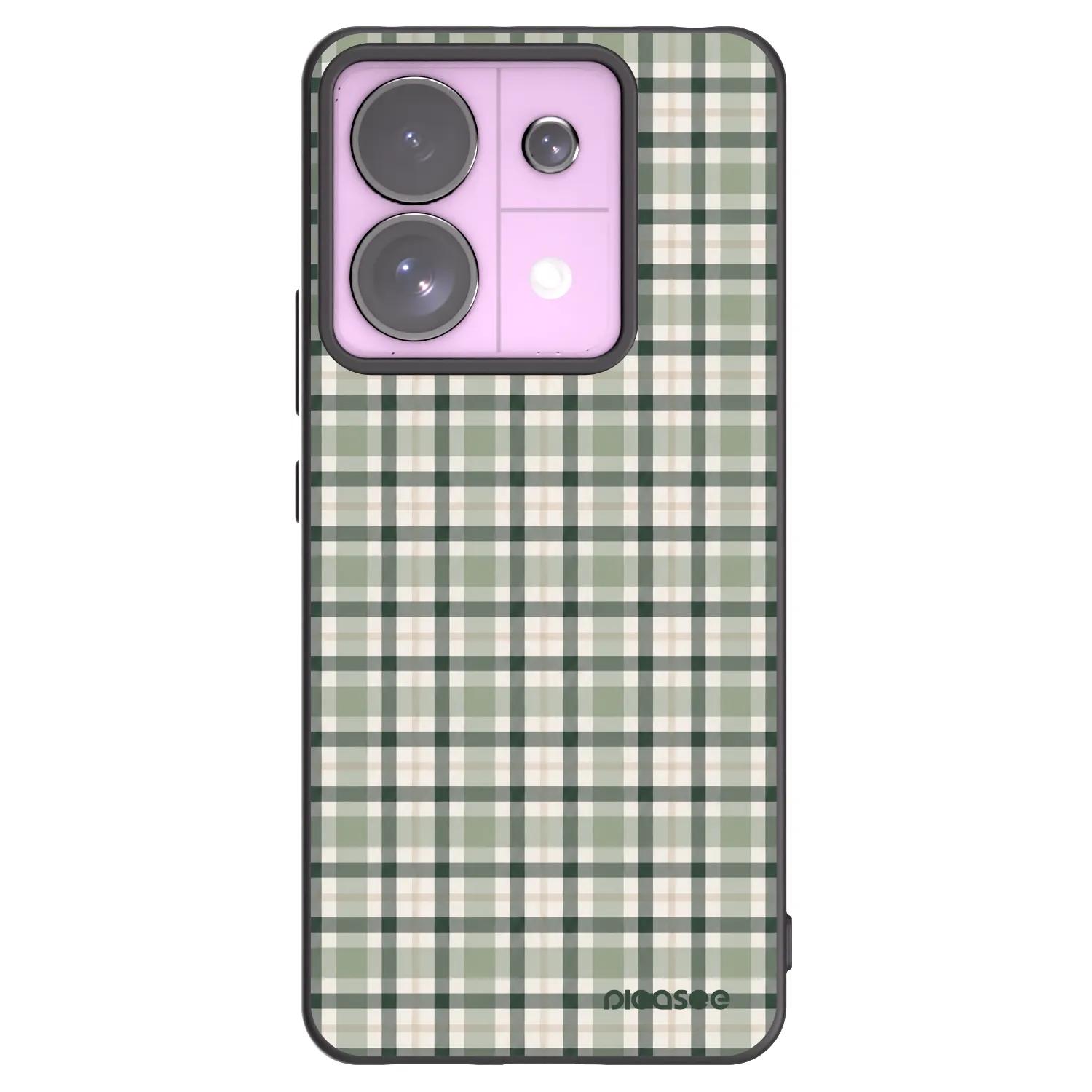 Picasee crna silikonska maskica za Xiaomi Redmi Note 13 Pro 5G - Sage Tartan