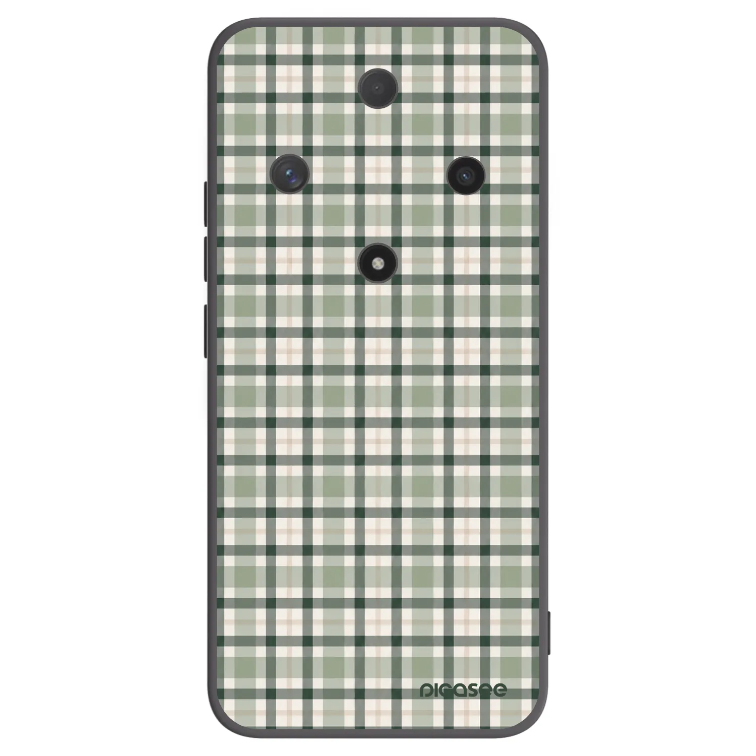 Picasee crna silikonska maskica za Honor Magic6 Lite 5G - Sage Tartan