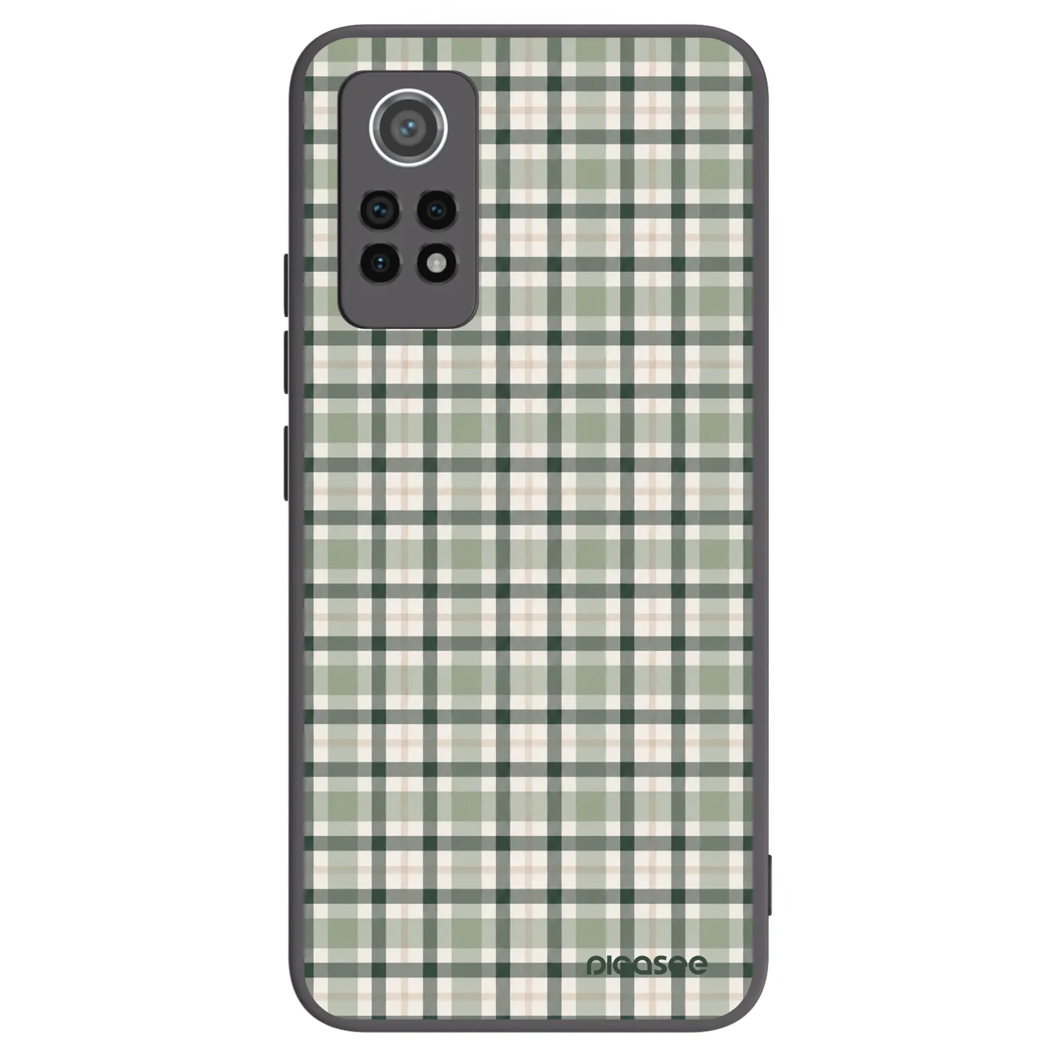 Picasee crna silikonska maskica za Xiaomi Redmi Note 12 Pro 4G - Sage Tartan