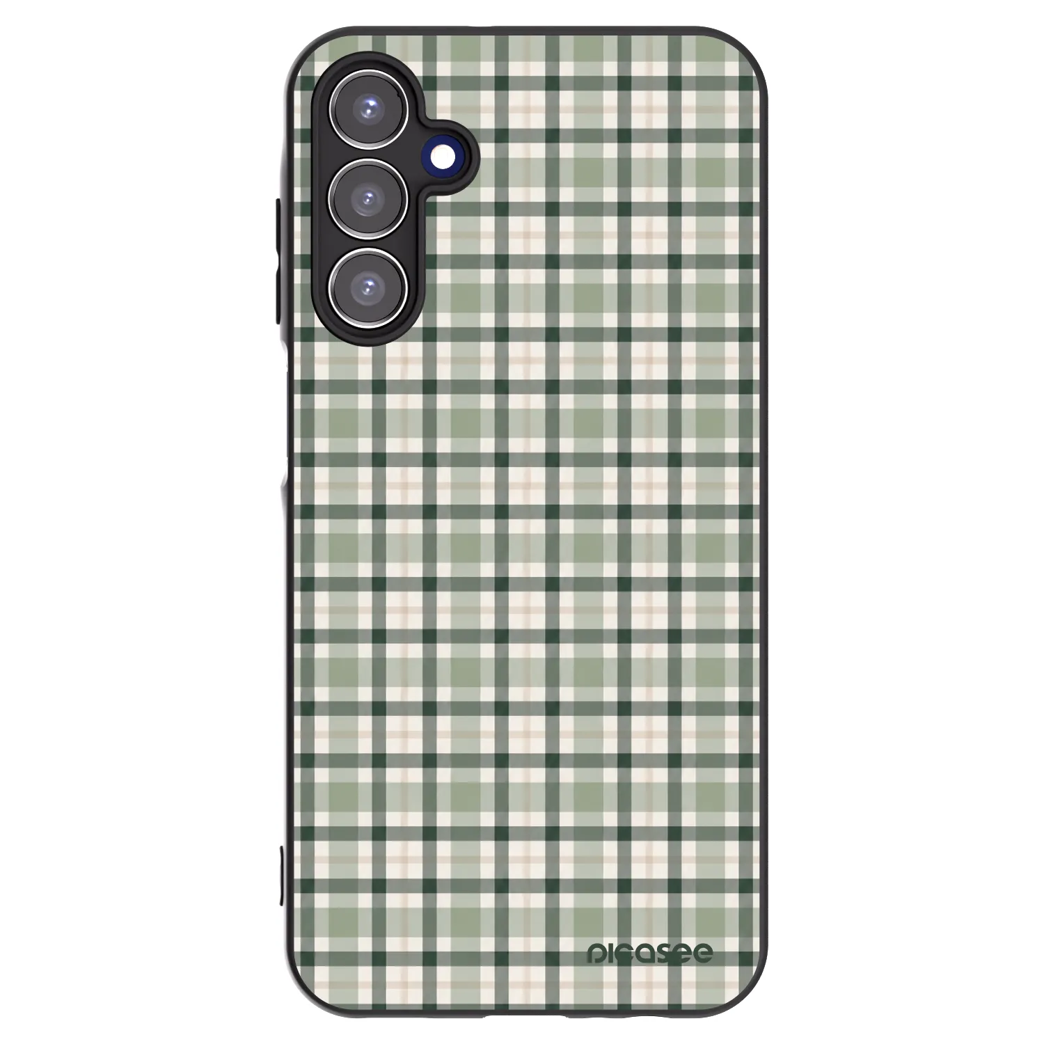 Picasee crna silikonska maskica za Samsung Galaxy A15 A156B 5G - Sage Tartan