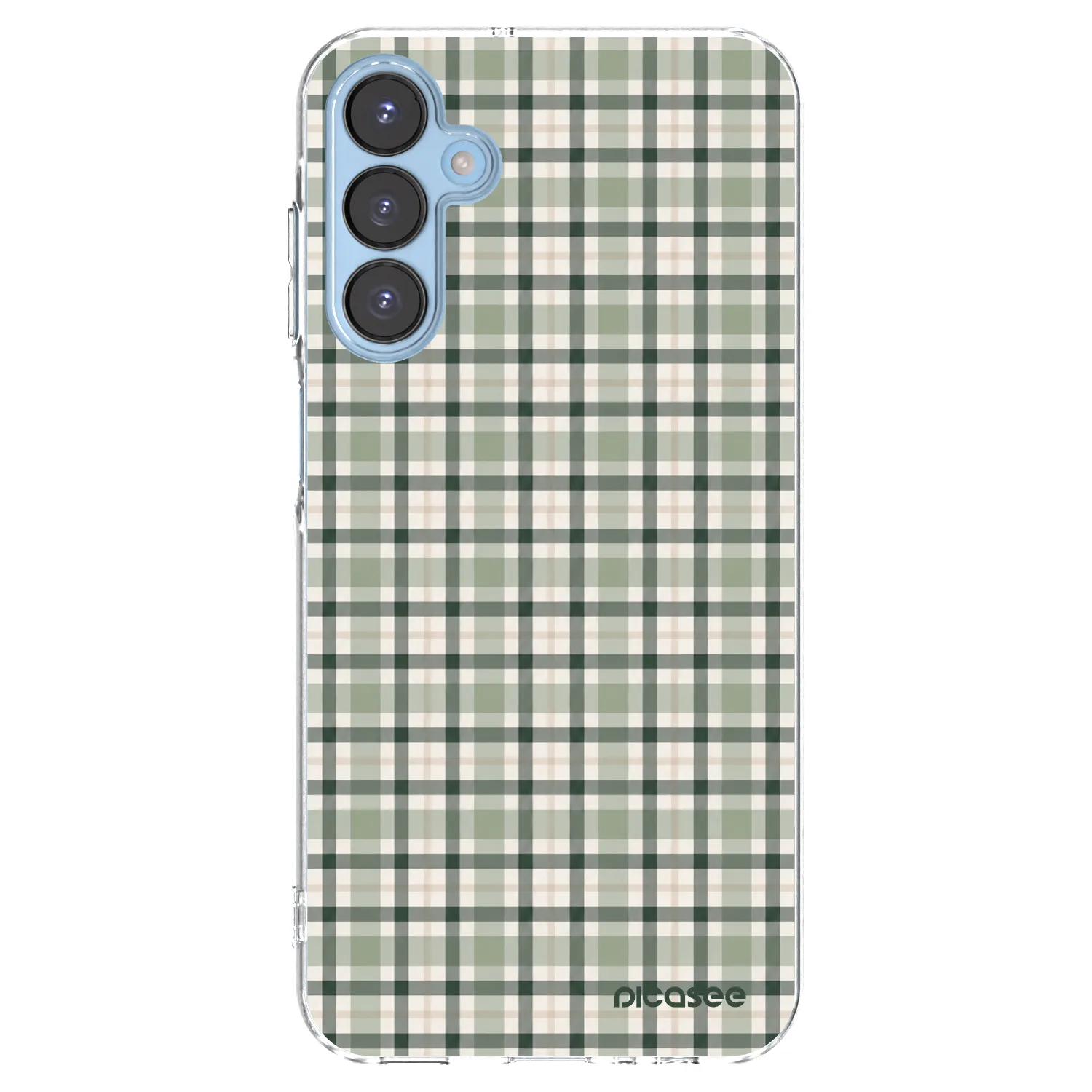 Picasee silikonska prozirna maskica za Samsung Galaxy A15 A156B 5G - Sage Tartan