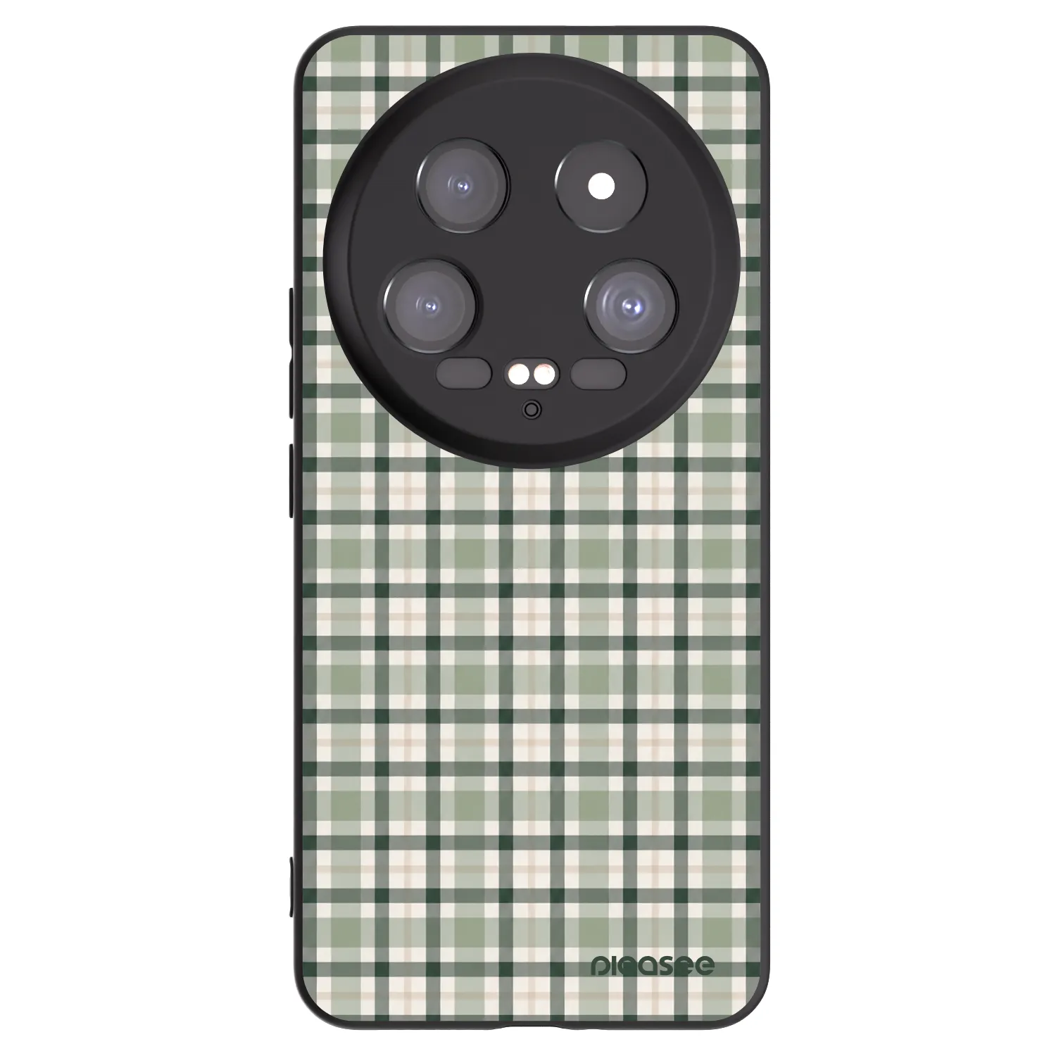 Picasee crna silikonska maskica za Xiaomi 14 Ultra - Sage Tartan