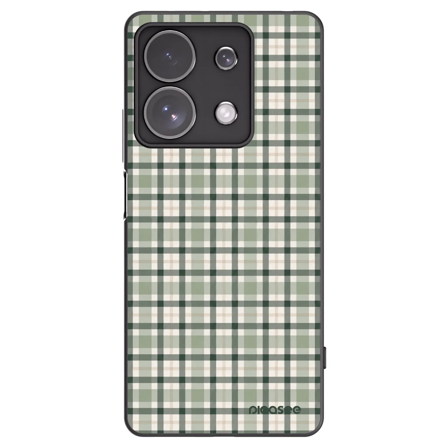 Picasee crna silikonska maskica za Xiaomi Redmi Note 13 Pro 4G - Sage Tartan