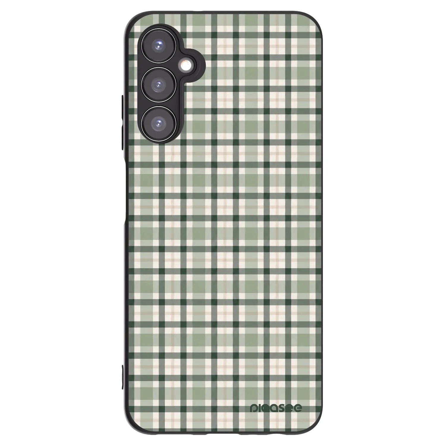 Picasee crna silikonska maskica za Samsung Galaxy A05s A057G - Sage Tartan