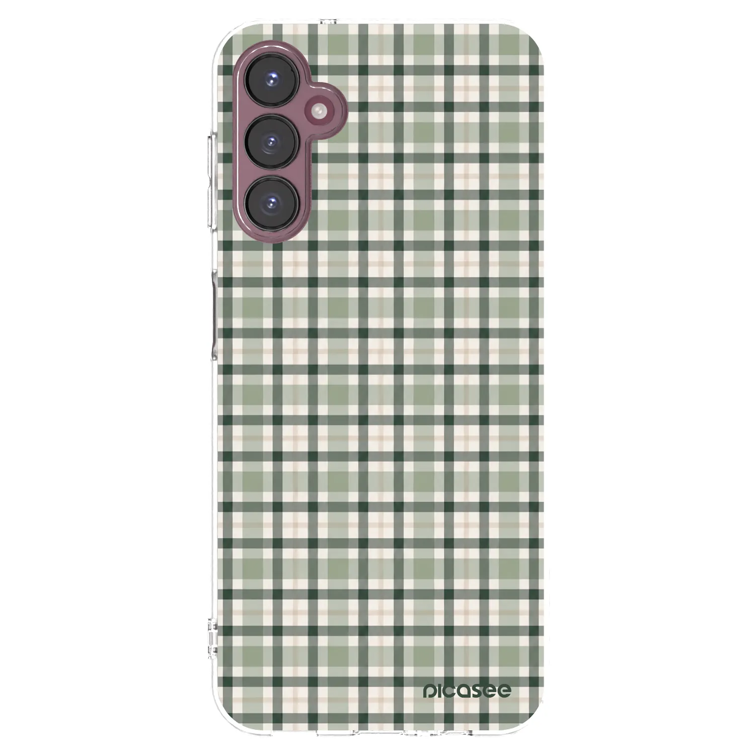 Picasee silikonska prozirna maskica za Samsung Galaxy A05s A057G - Sage Tartan