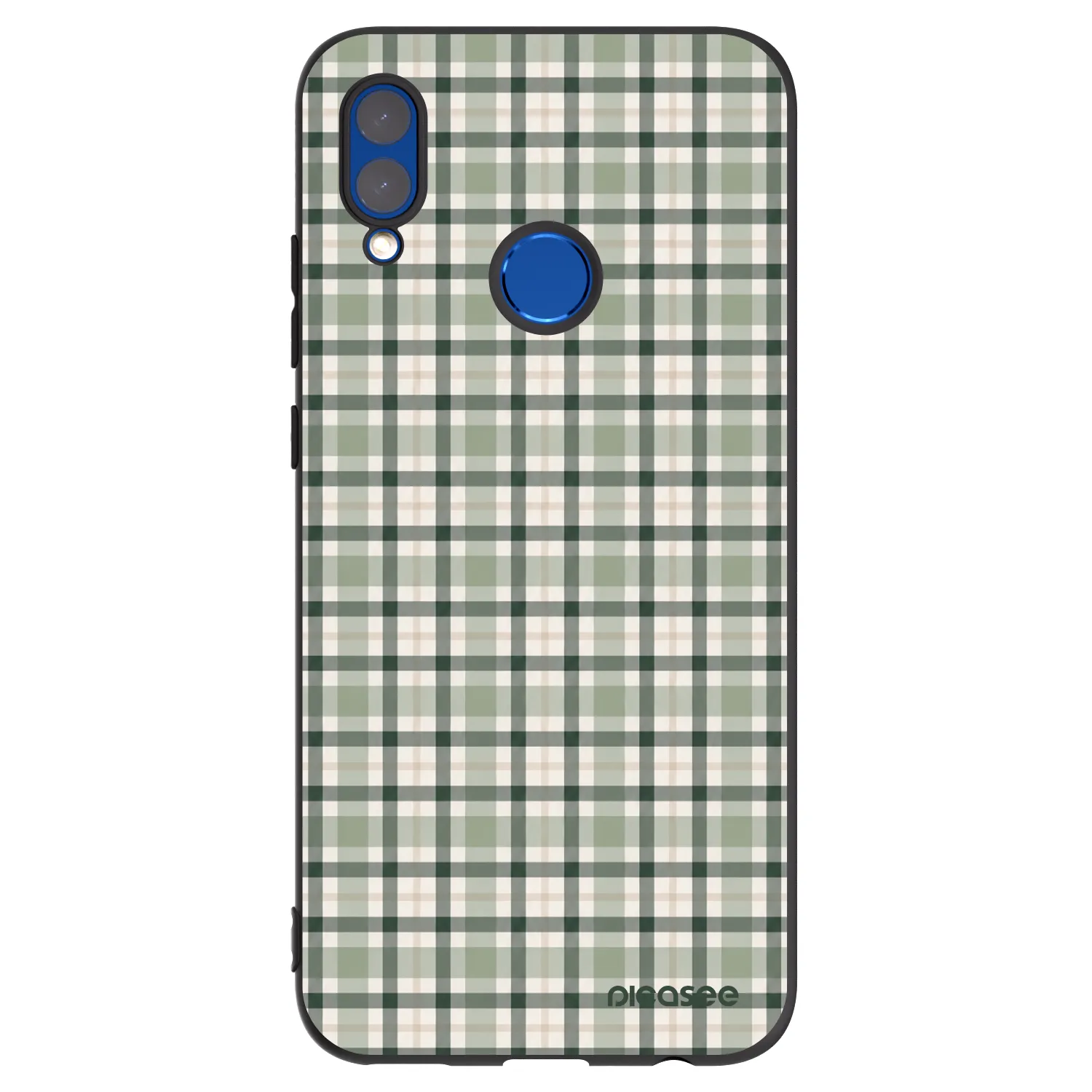Picasee crna silikonska maskica za Huawei P Smart 2019 - Sage Tartan