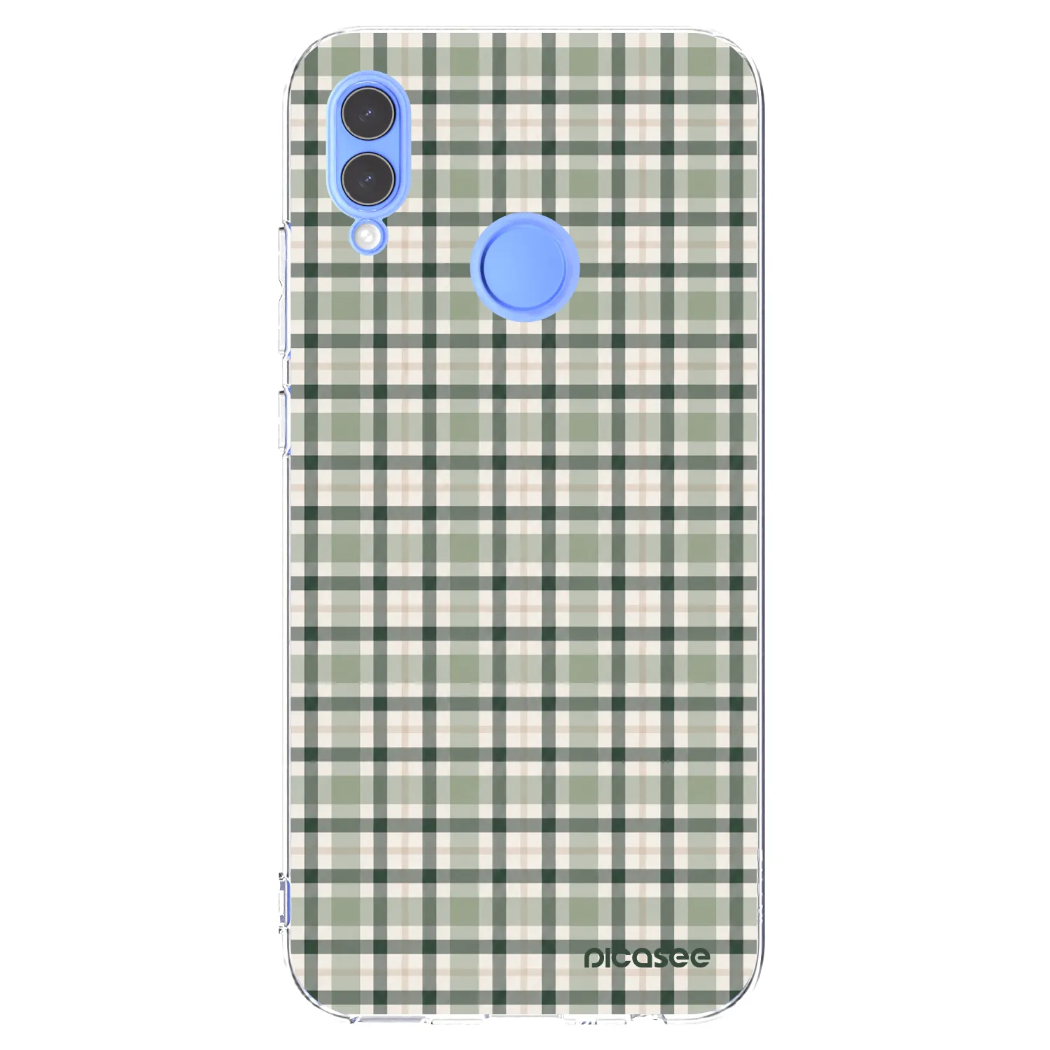 Picasee silikonska prozirna maskica za Huawei P Smart 2019 - Sage Tartan
