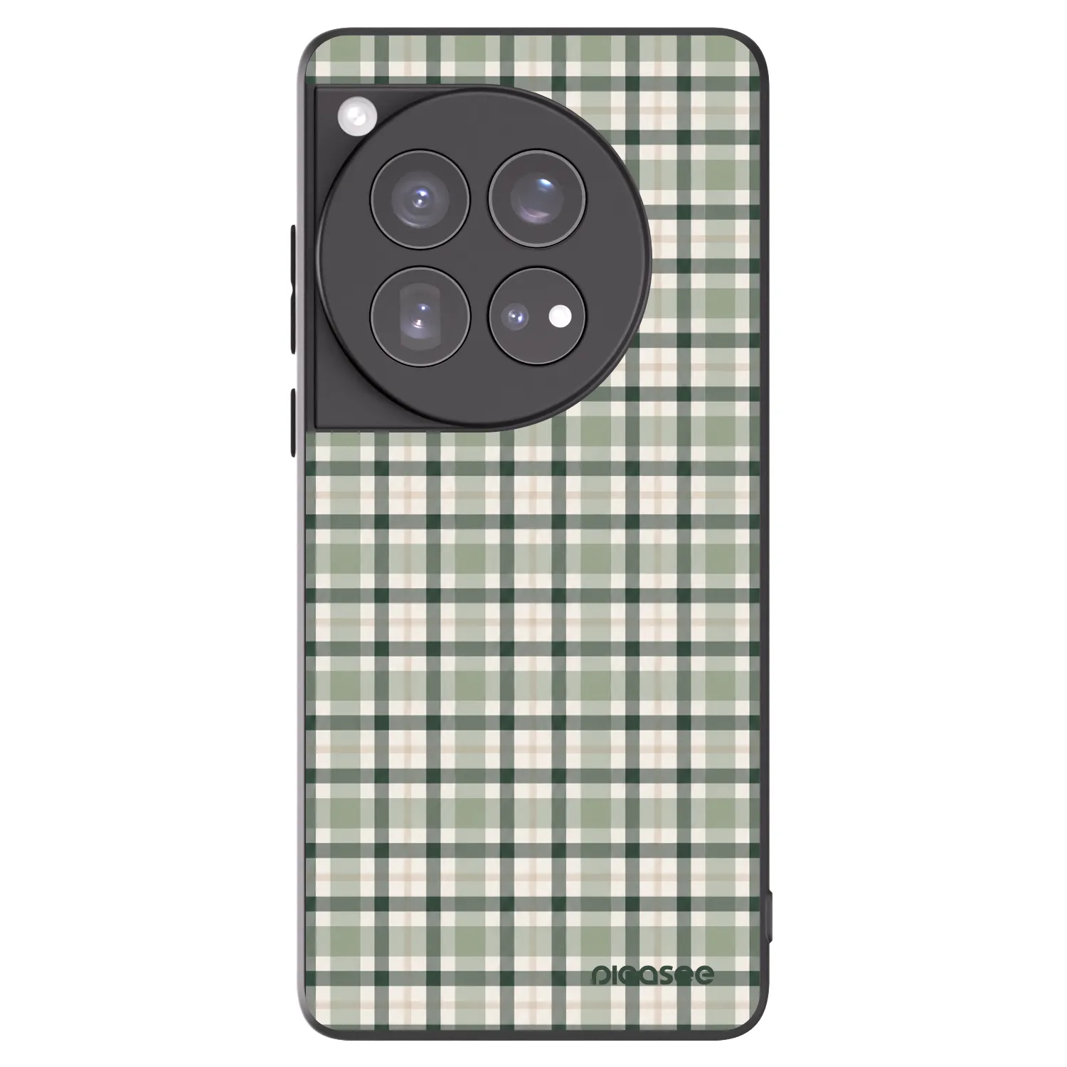 Picasee crna silikonska maskica za OnePlus 12 5G - Sage Tartan