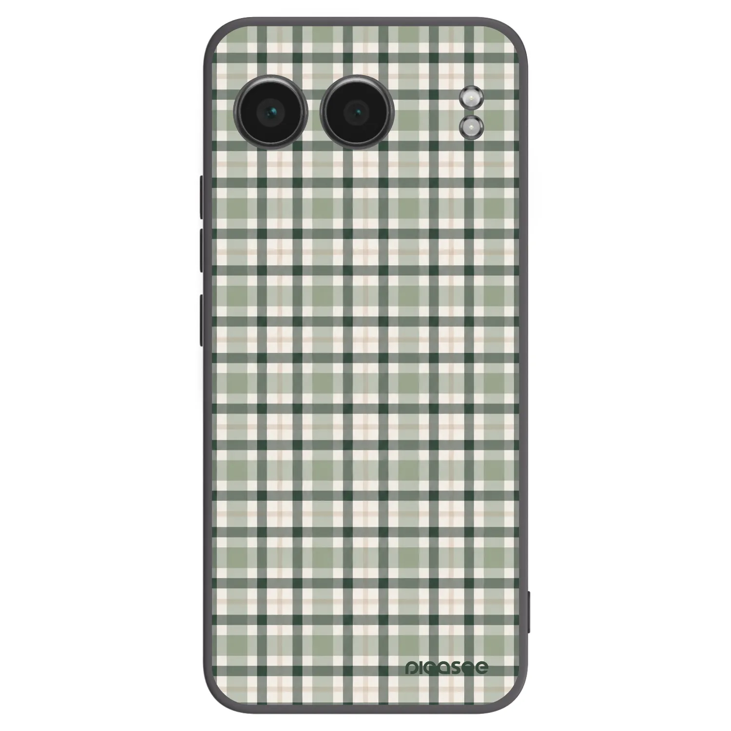 Picasee crna silikonska maskica za OnePlus Nord 4 - Sage Tartan