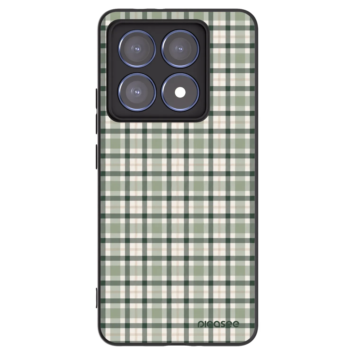 Picasee crna silikonska maskica za Xiaomi 14T Pro - Sage Tartan