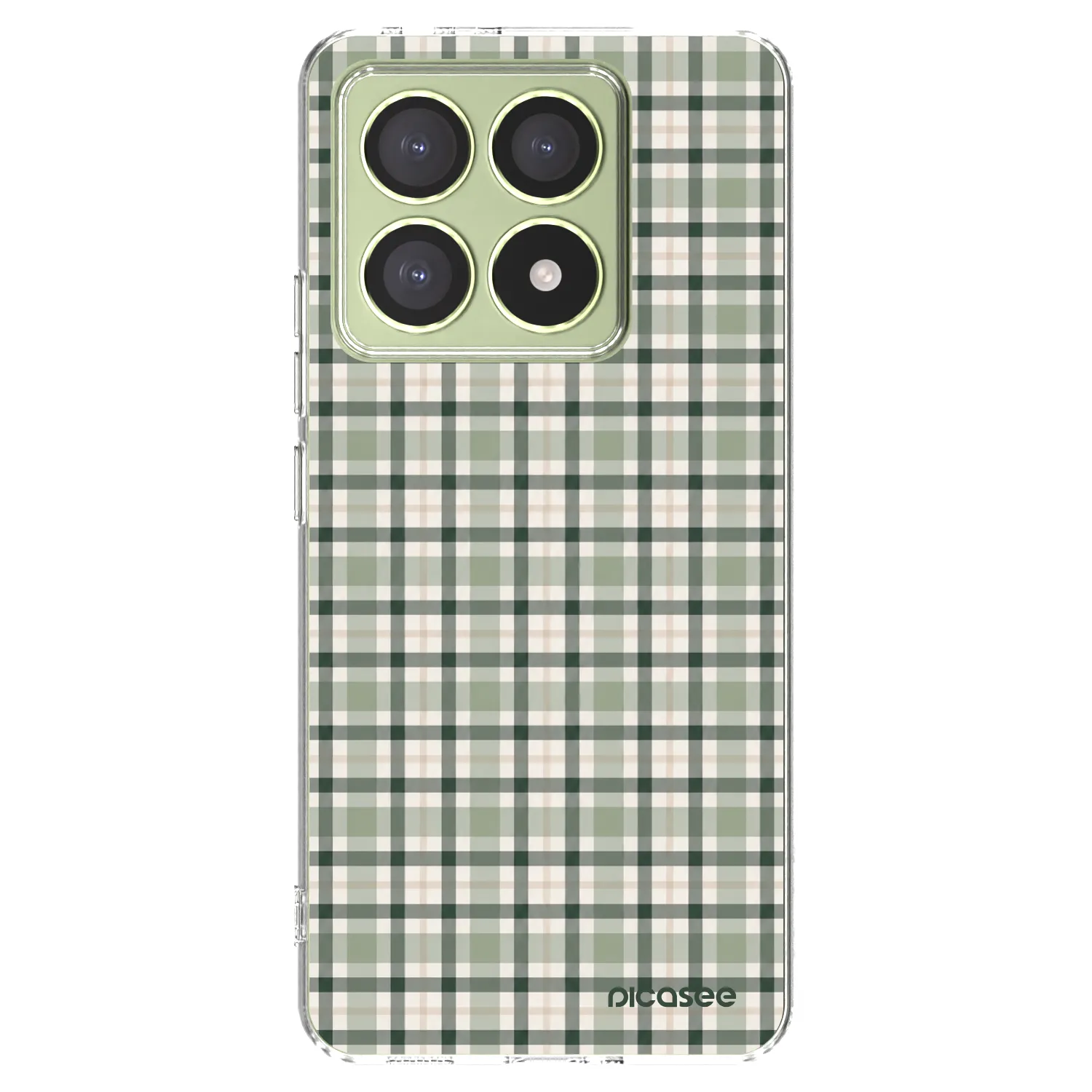 Picasee silikonska prozirna maskica za Xiaomi 14T - Sage Tartan
