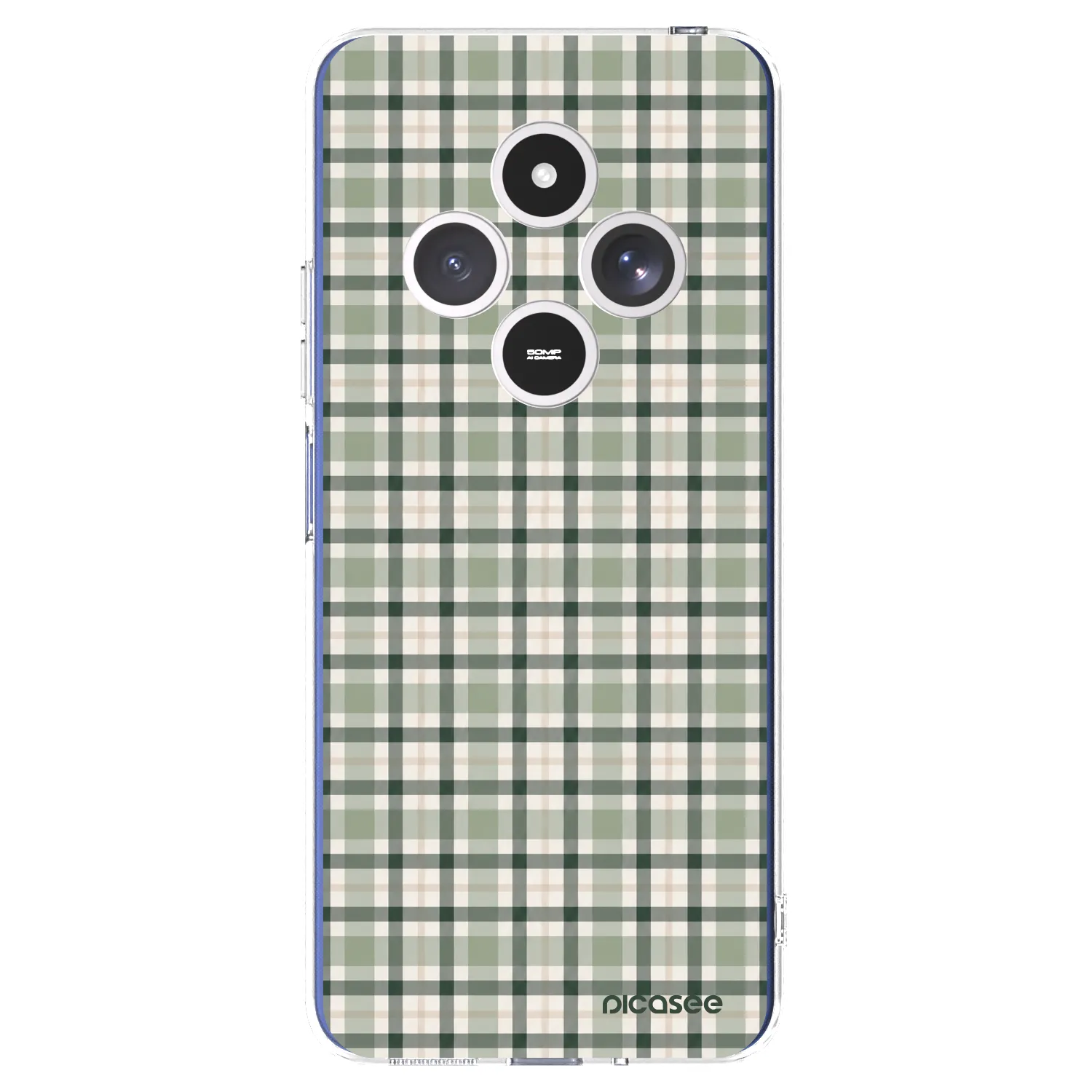 Picasee silikonska prozirna maskica za Xiaomi Redmi 14C - Sage Tartan