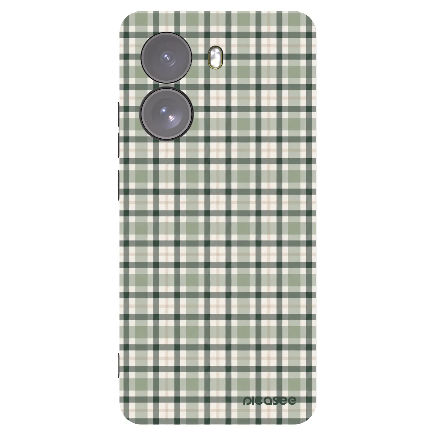 Picasee crna silikonska maskica za Xiaomi Poco X7 - Sage Tartan