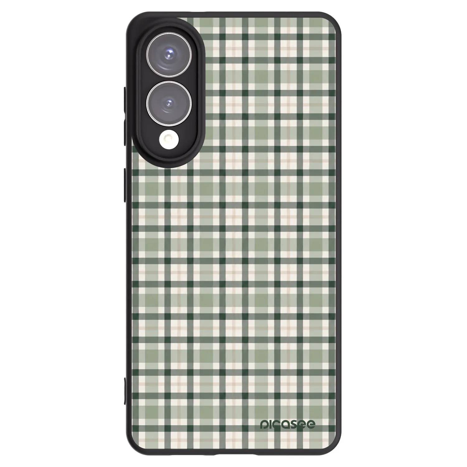 Picasee crna silikonska maskica za Samsung Galaxy S25 Edge 5G - Sage Tartan