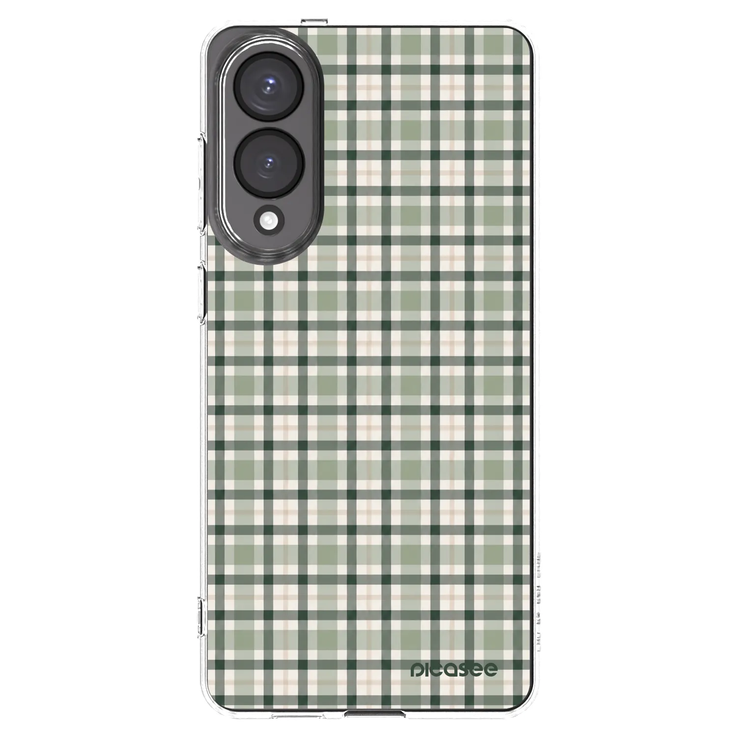 Picasee silikonska prozirna maskica za Samsung Galaxy S25 Edge 5G - Sage Tartan
