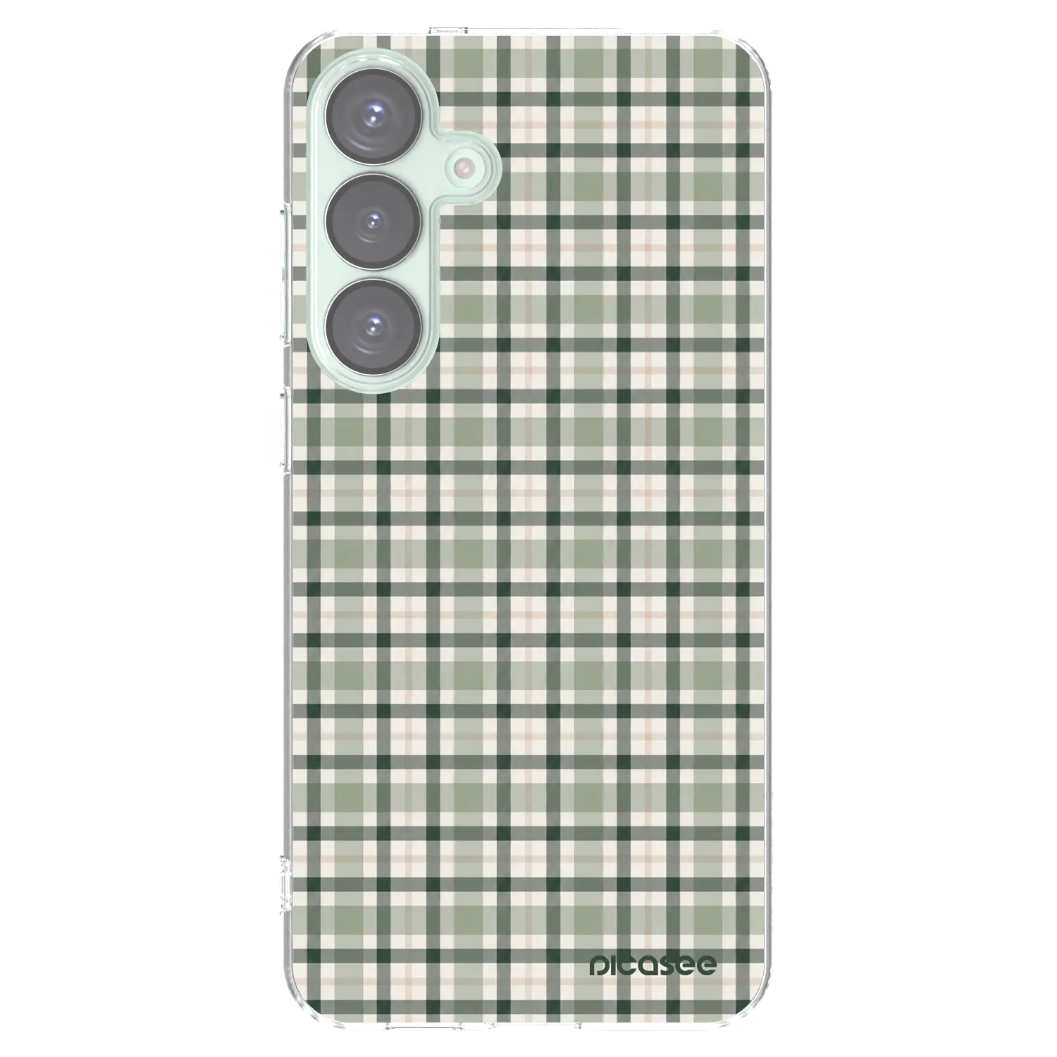 Picasee silikonska prozirna maskica za Samsung Galaxy S25+ 5G - Sage Tartan