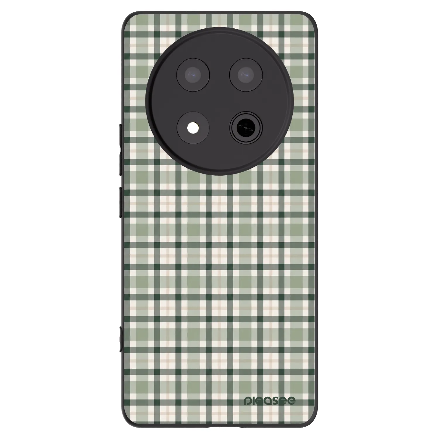 Picasee crna silikonska maskica za Honor Magic7 Lite 5G - Sage Tartan