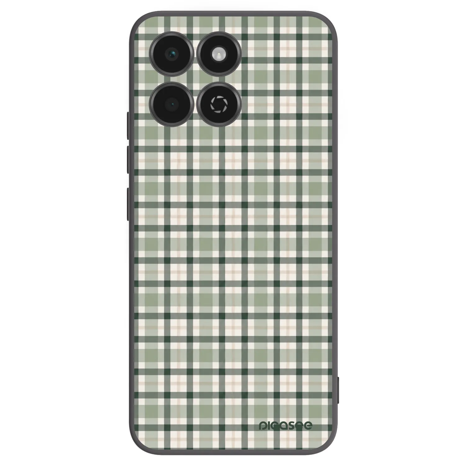 Picasee crna silikonska maskica za Honor 200 Smart 5G - Sage Tartan