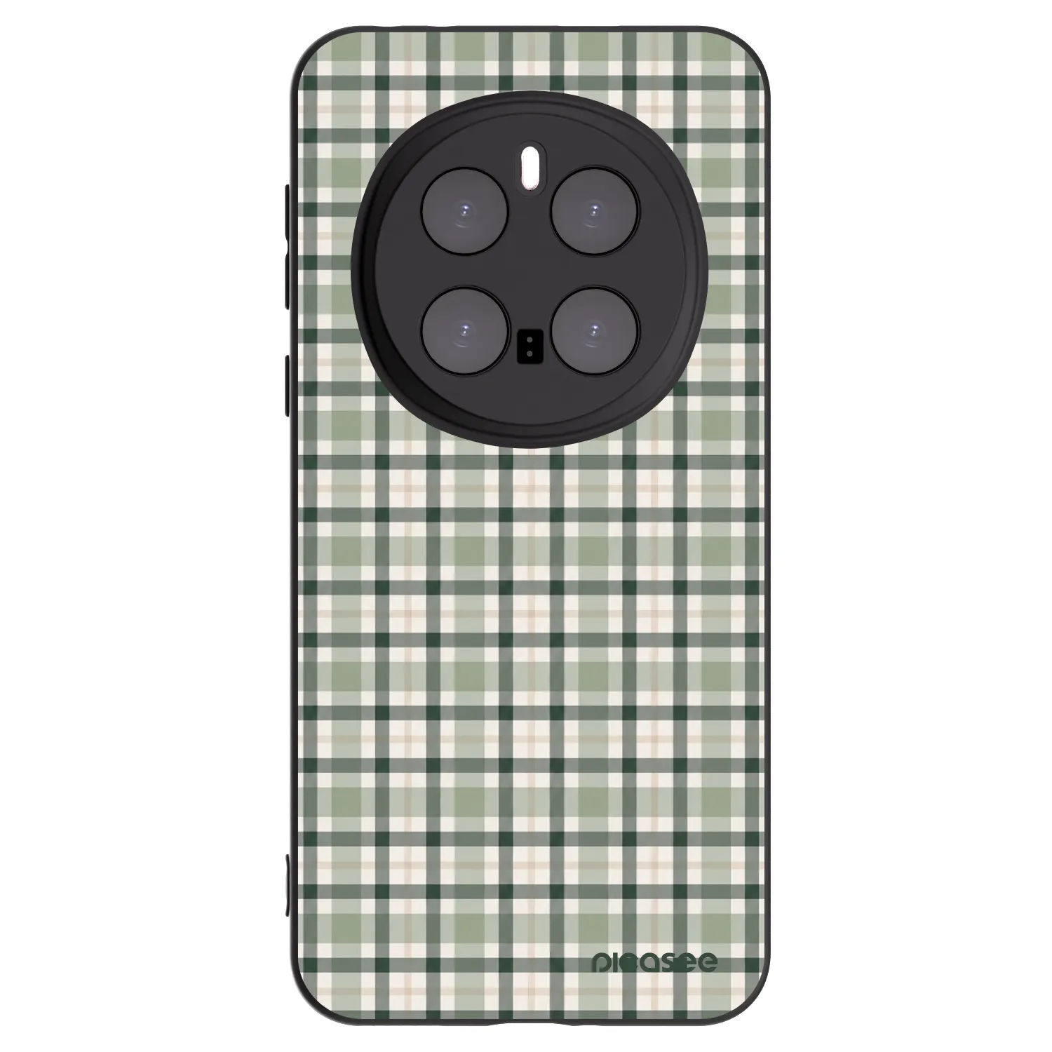 Picasee crna silikonska maskica za Honor Magic7 Pro 5G - Sage Tartan