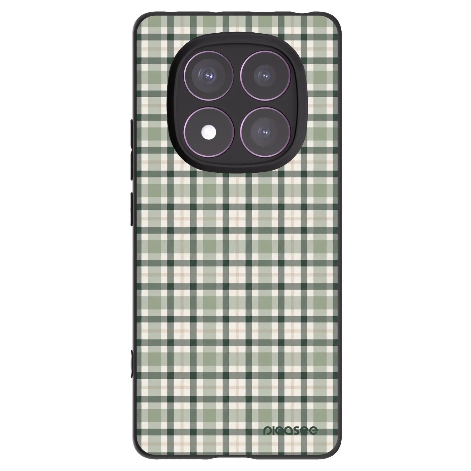 Picasee crna silikonska maskica za Xiaomi Redmi Note 14 Pro 4G - Sage Tartan