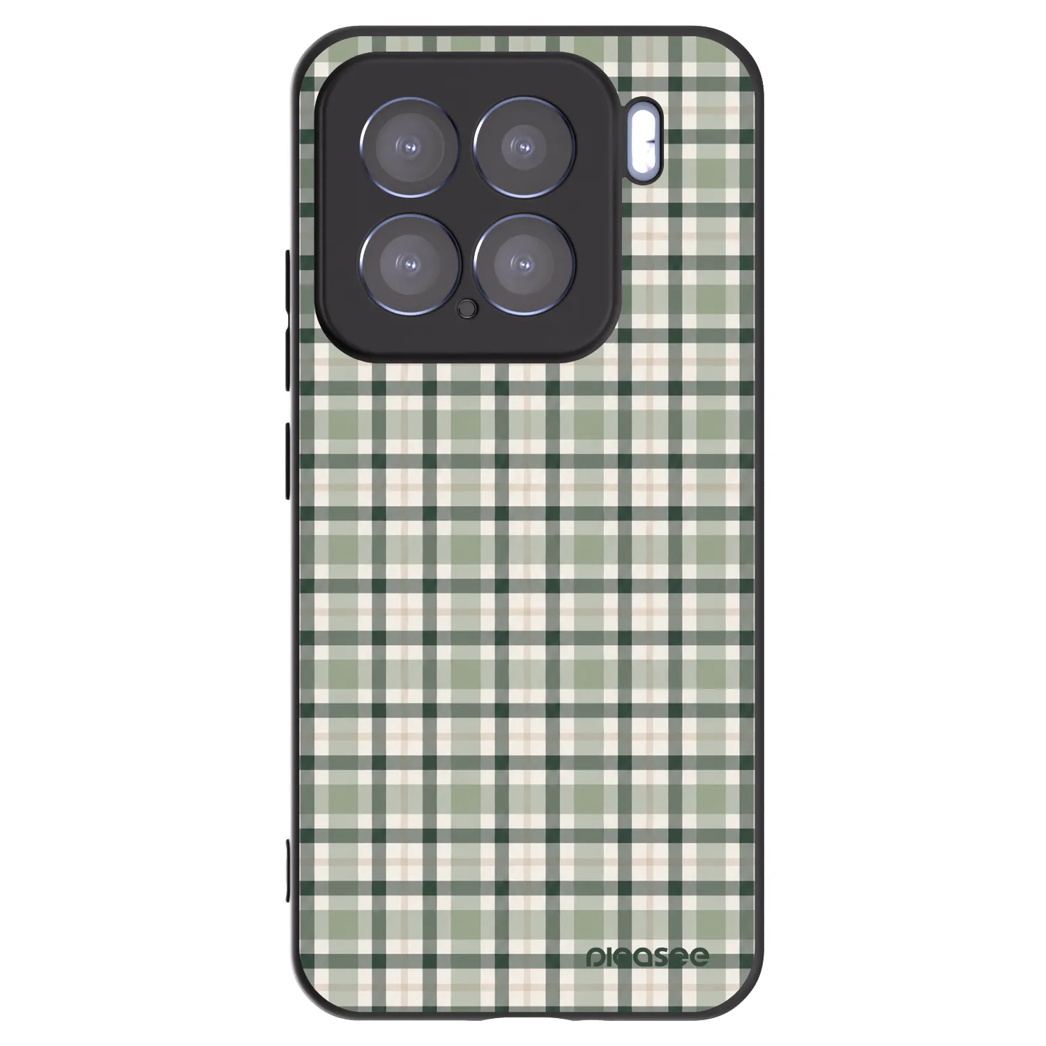 Picasee crna silikonska maskica za Xiaomi 15 - Sage Tartan