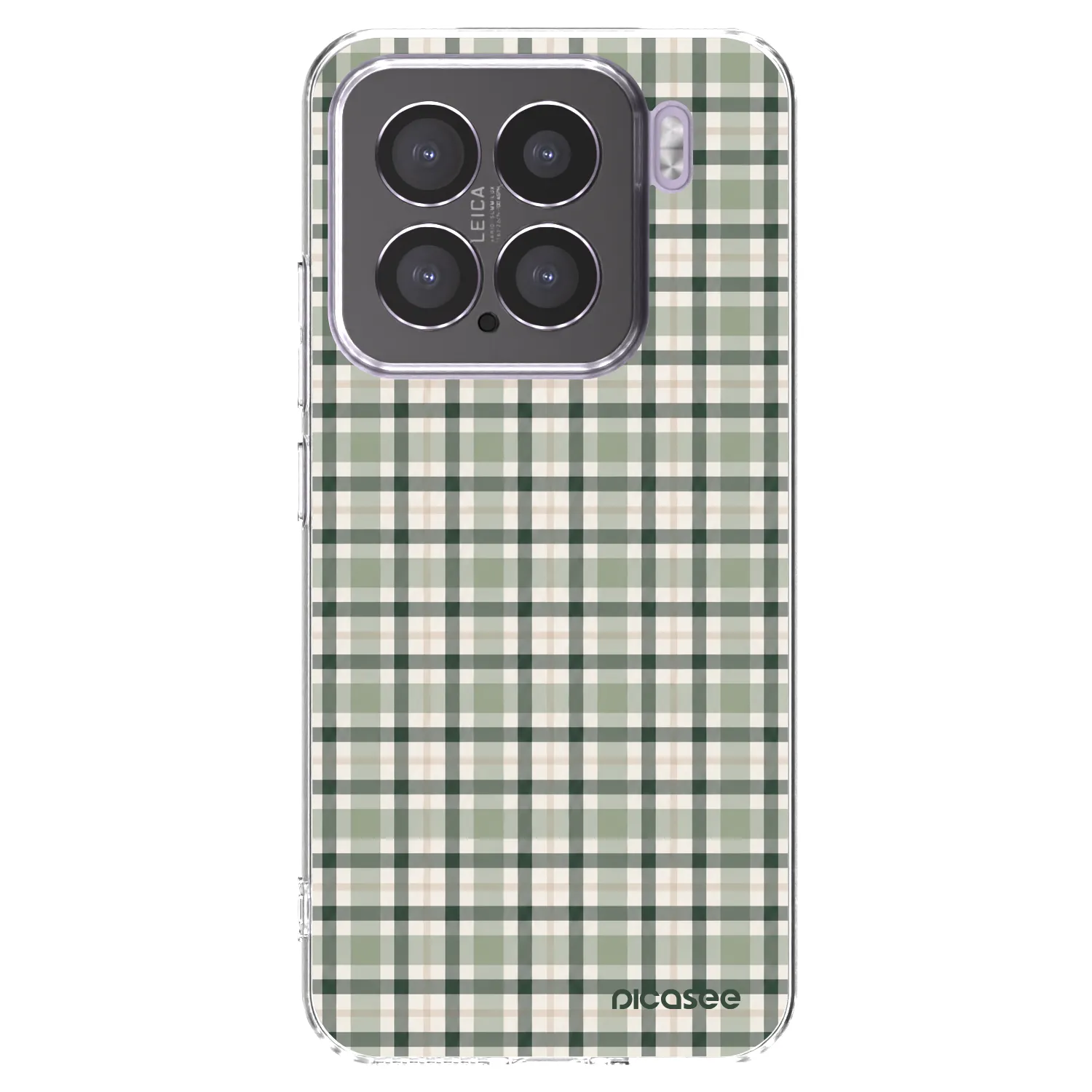 Picasee silikonska prozirna maskica za Xiaomi 15 - Sage Tartan