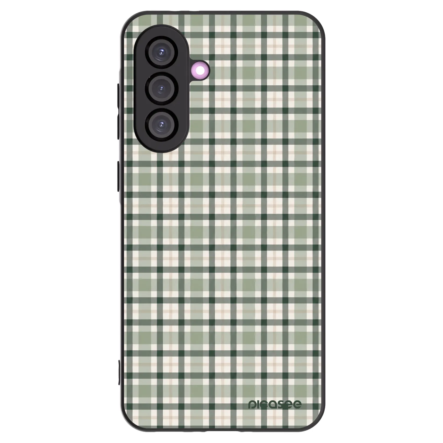 Picasee crna silikonska maskica za Samsung Galaxy A56 5G A566B - Sage Tartan