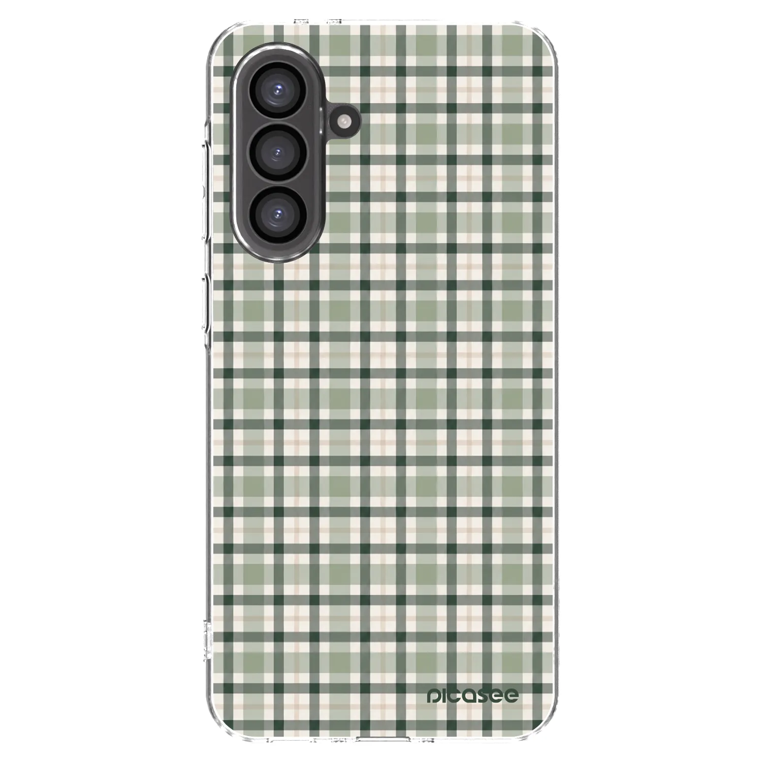 Picasee silikonska prozirna maskica za Samsung Galaxy A36 5G - Sage Tartan