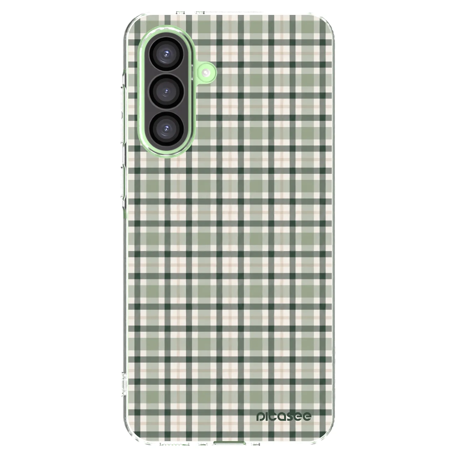 Picasee silikonska prozirna maskica za Samsung Galaxy A26 5G A266B - Sage Tartan