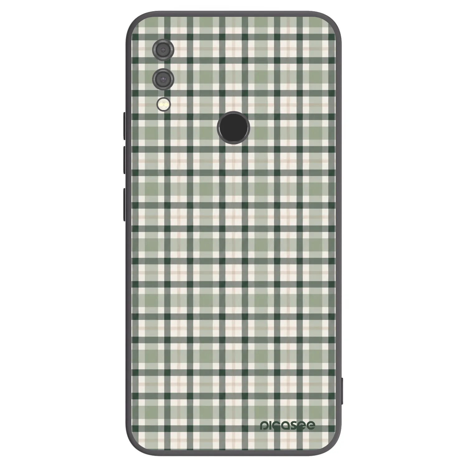 Picasee crna silikonska maskica za Xiaomi Redmi Note 7 - Sage Tartan