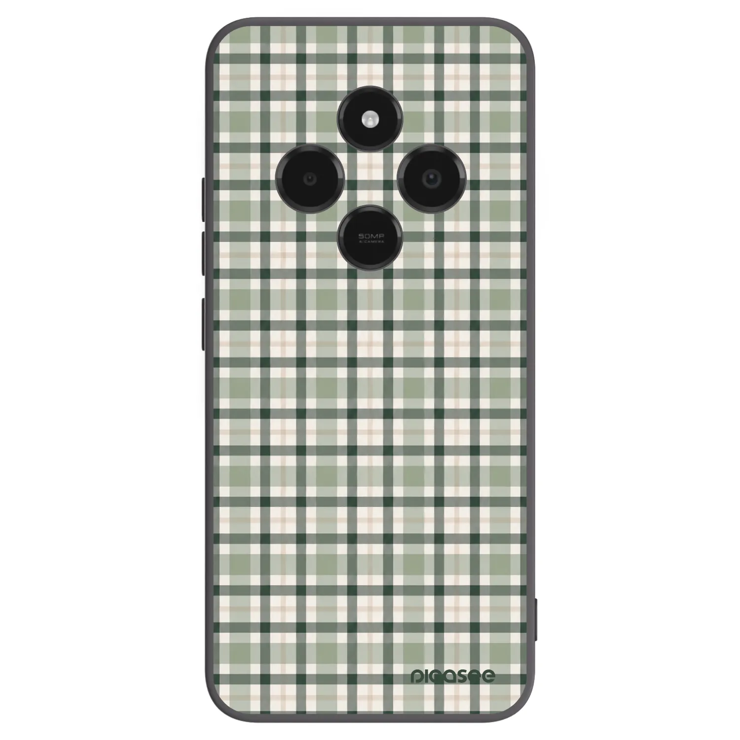 Picasee crna silikonska maskica za Xiaomi Poco C75 - Sage Tartan