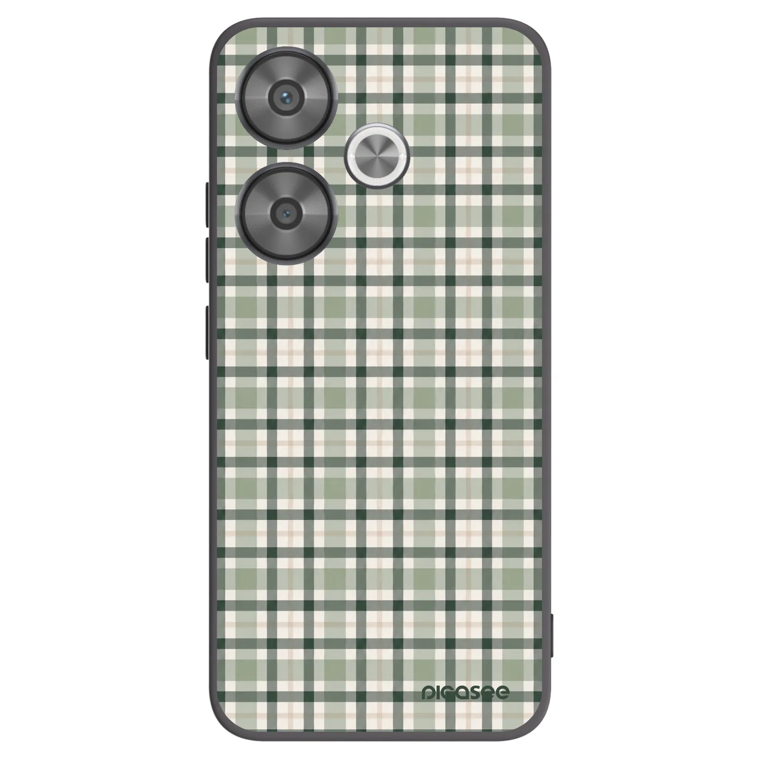 Picasee crna silikonska maskica za Xiaomi Poco F6 - Sage Tartan