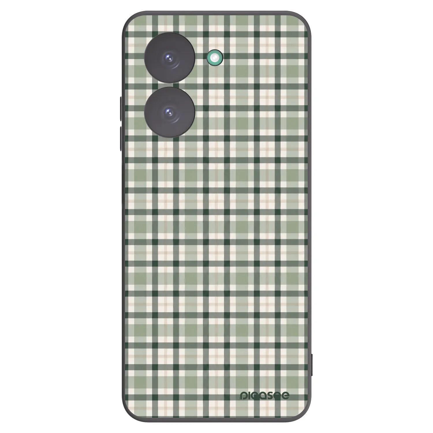 Picasee crna silikonska maskica za Xiaomi Redmi A5 - Sage Tartan