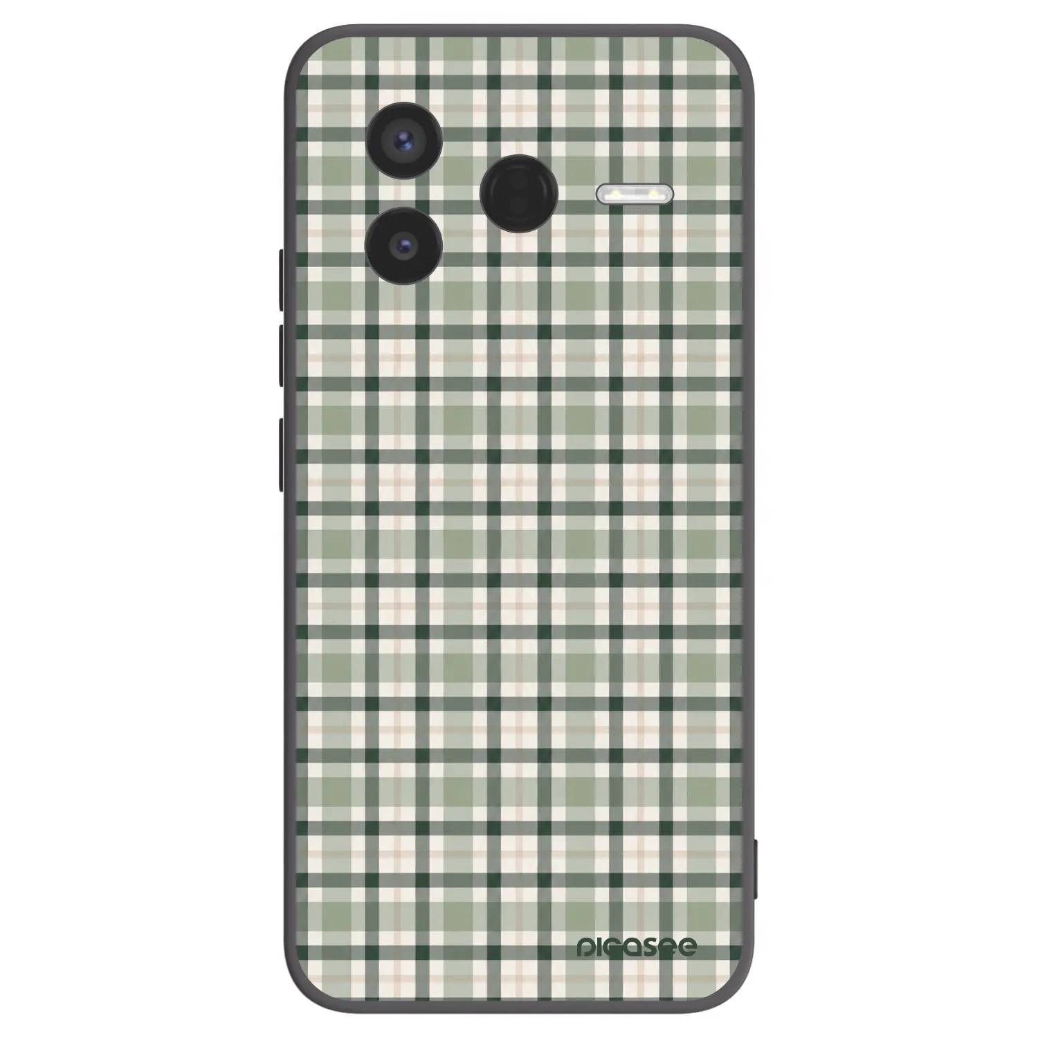 Picasee crna silikonska maskica za Xiaomi Poco F7 Pro 5G - Sage Tartan