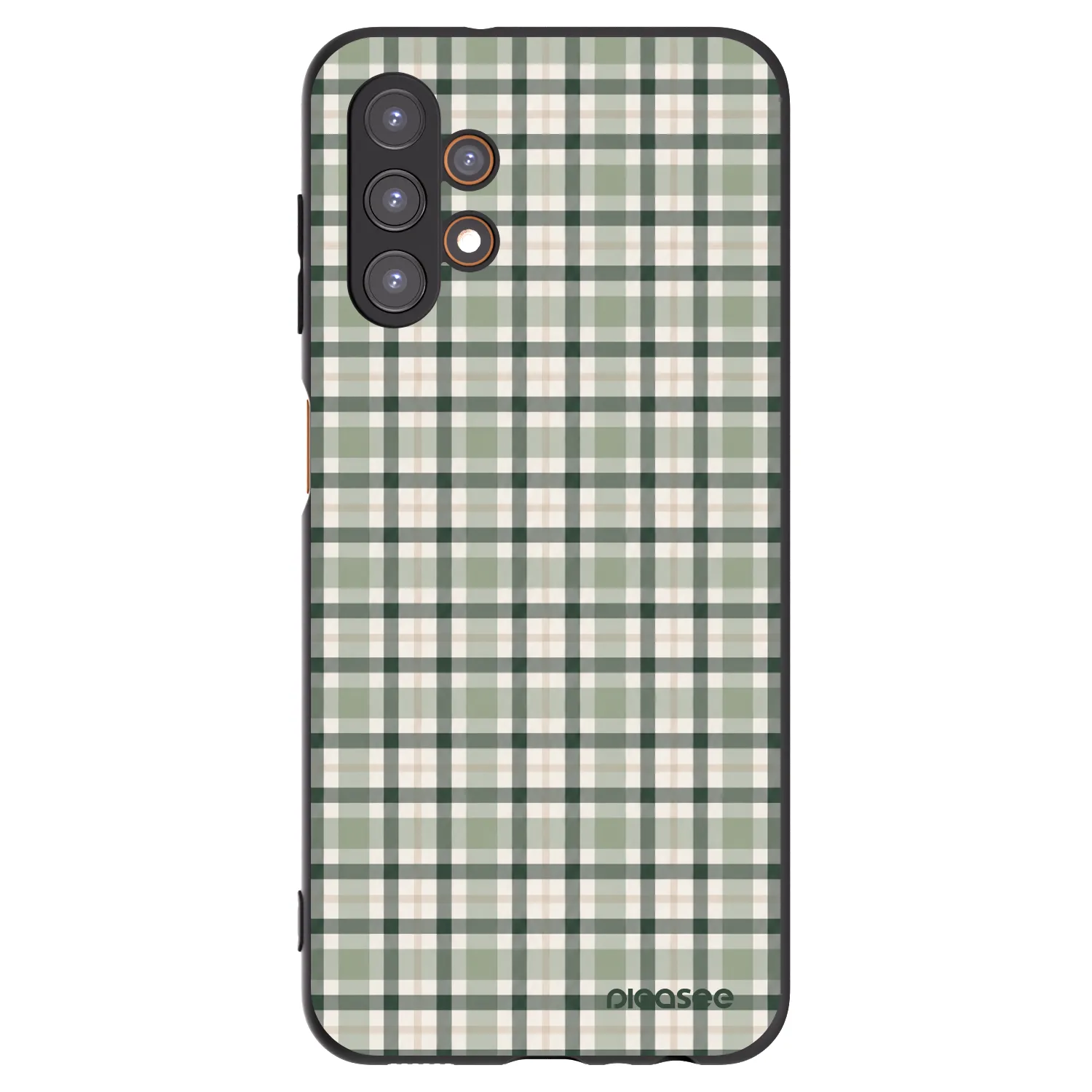 Picasee crna silikonska maskica za Samsung Galaxy A13 5G - Sage Tartan