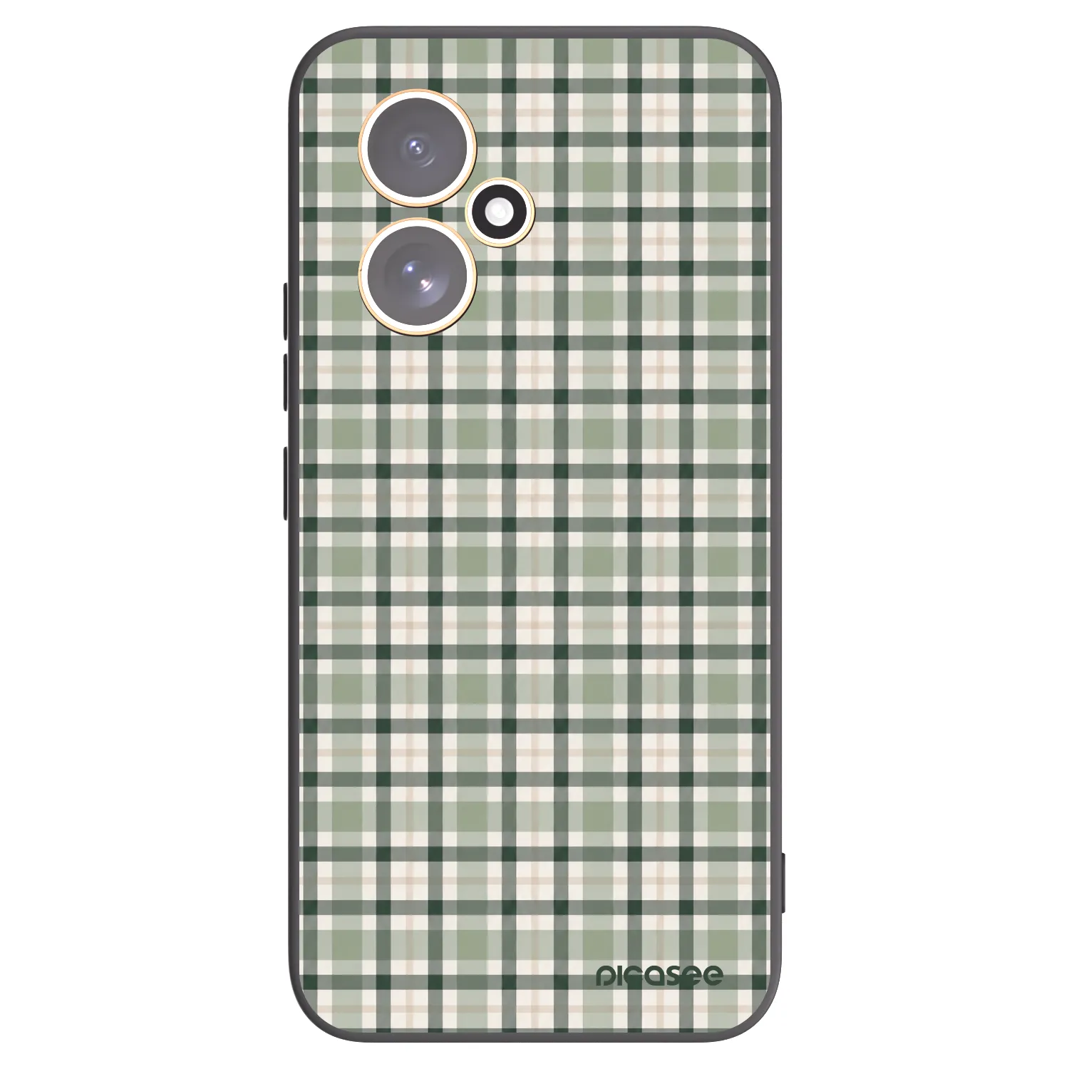 Picasee crna silikonska maskica za Honor 400 5G - Sage Tartan