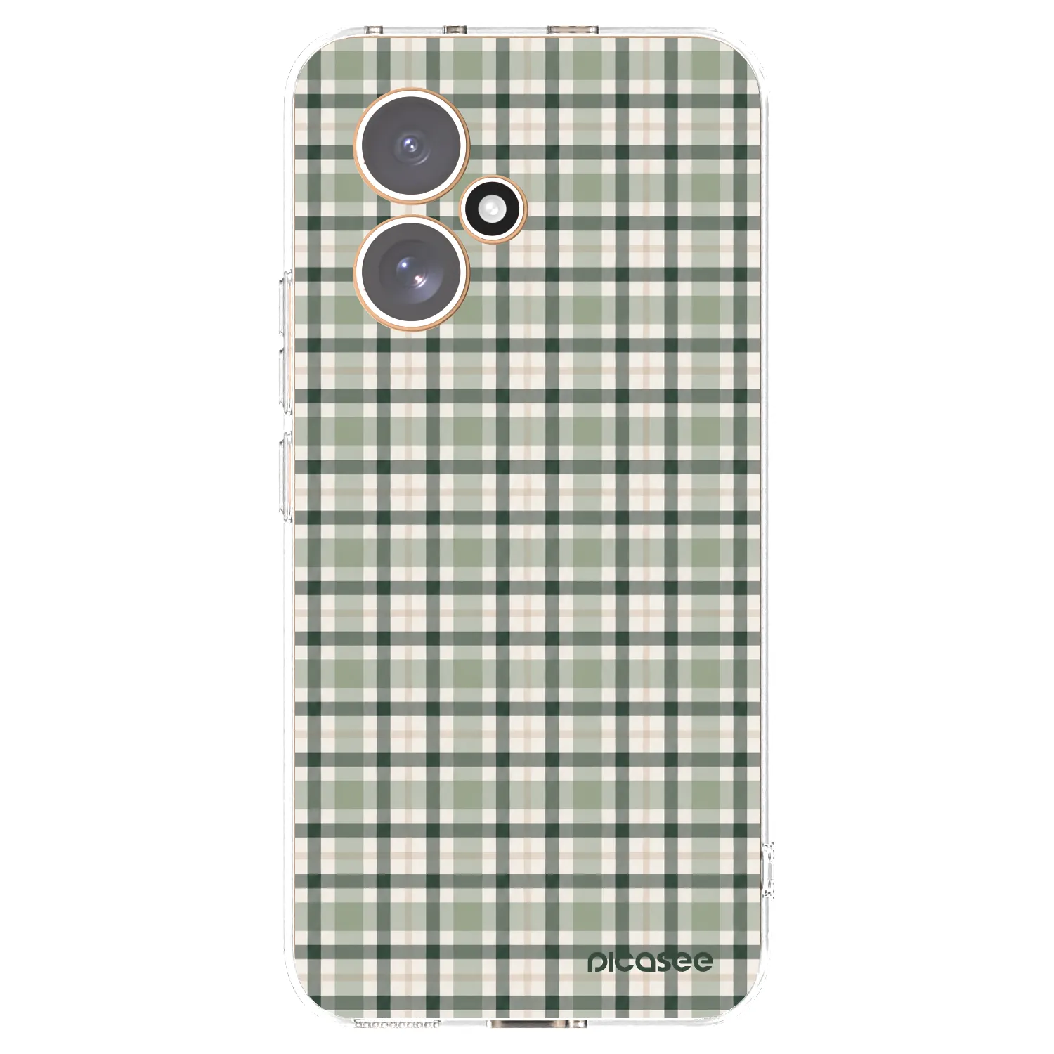 Picasee silikonska prozirna maskica za Honor 400 5G - Sage Tartan