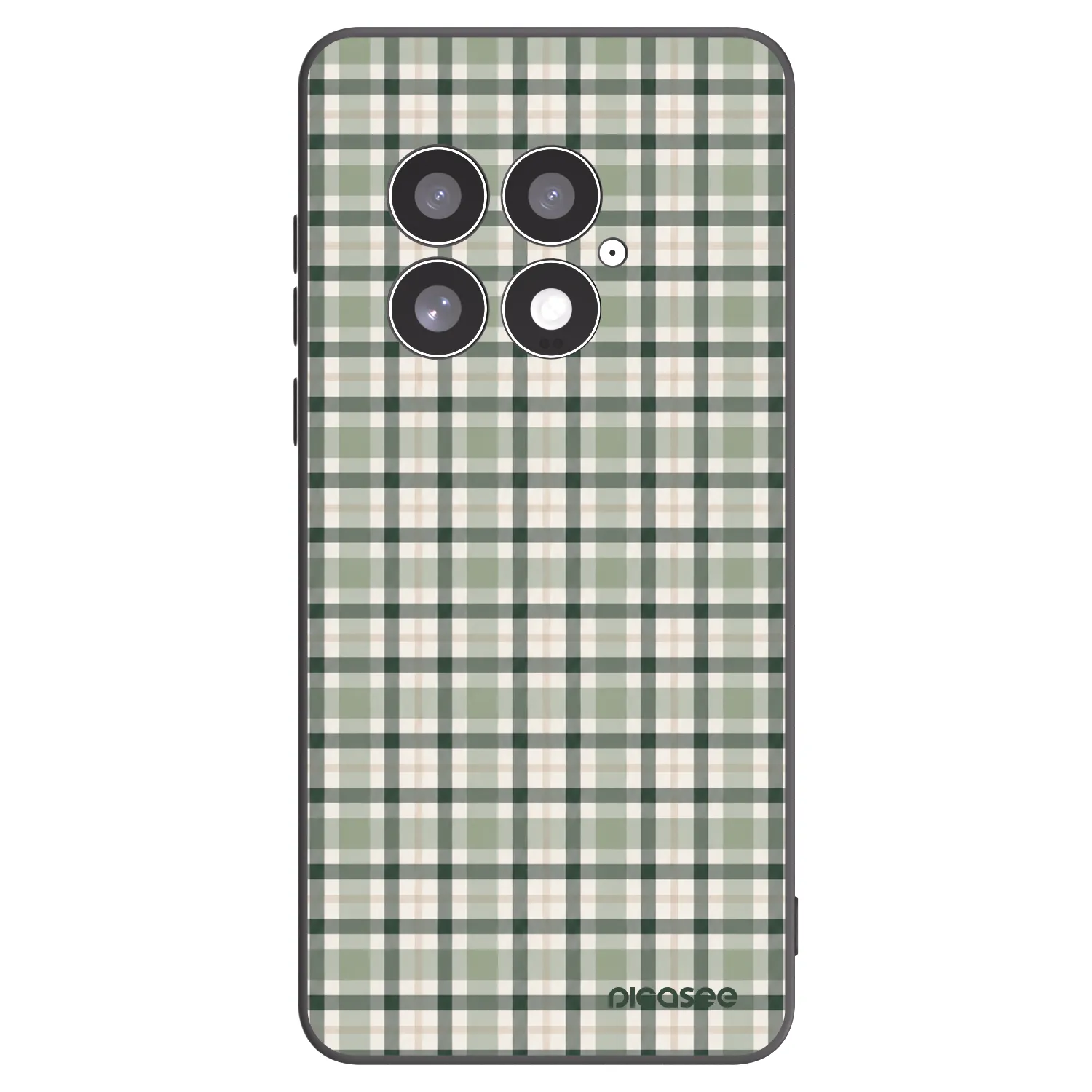 Picasee crna silikonska maskica za OnePlus 13 5G - Sage Tartan