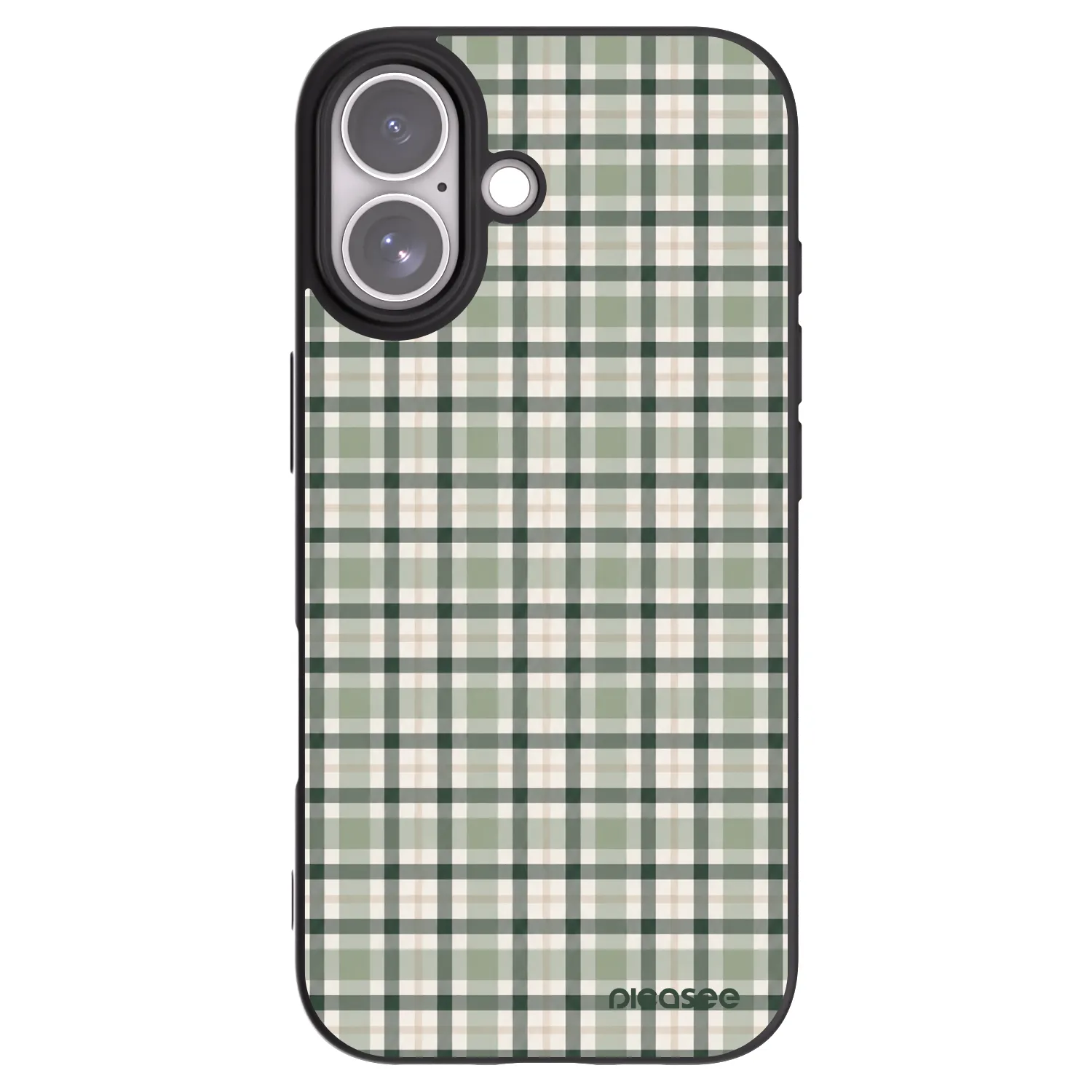 Picasee crna silikonska maskica za Apple iPhone 17 - Sage Tartan