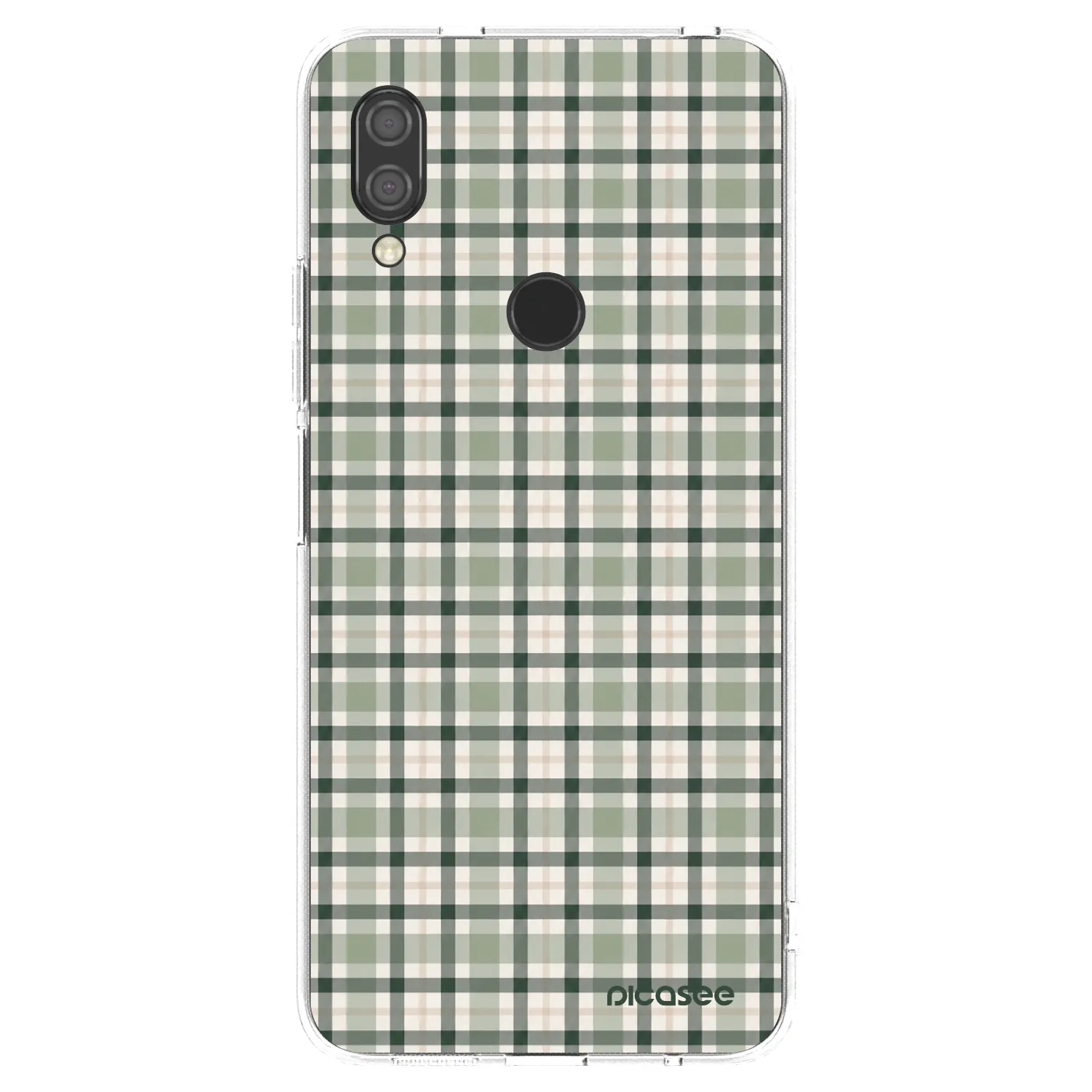 Picasee silikonska prozirna maskica za Xiaomi Redmi 7 - Sage Tartan