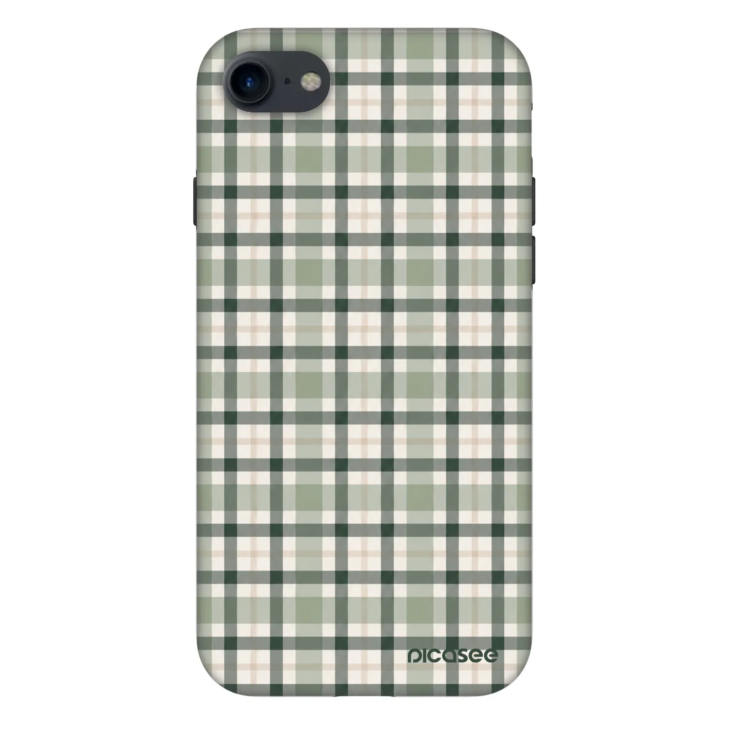 Picasee Fashion Case za Apple iPhone SE 2022 - Sage Tartan
