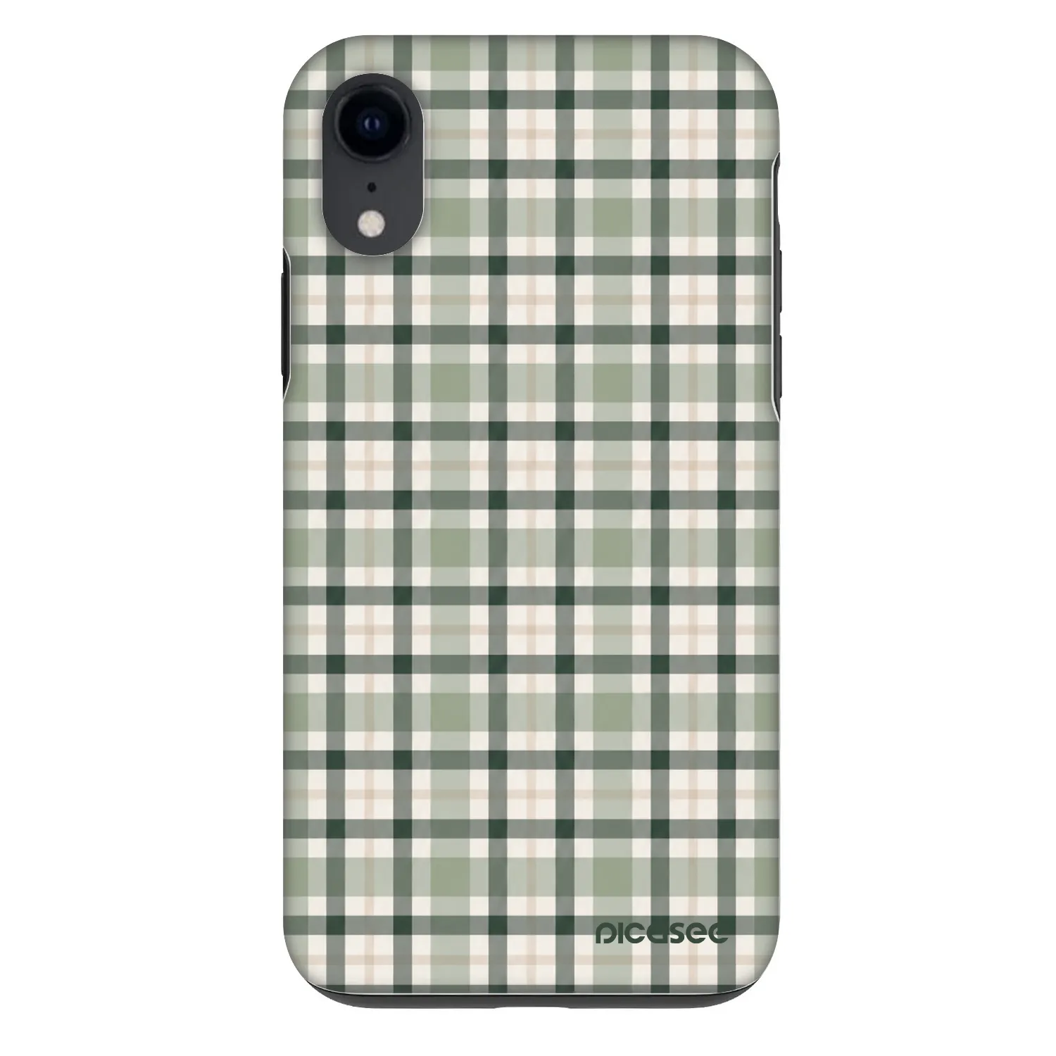 Picasee Fashion Case za Apple iPhone XR - Sage Tartan