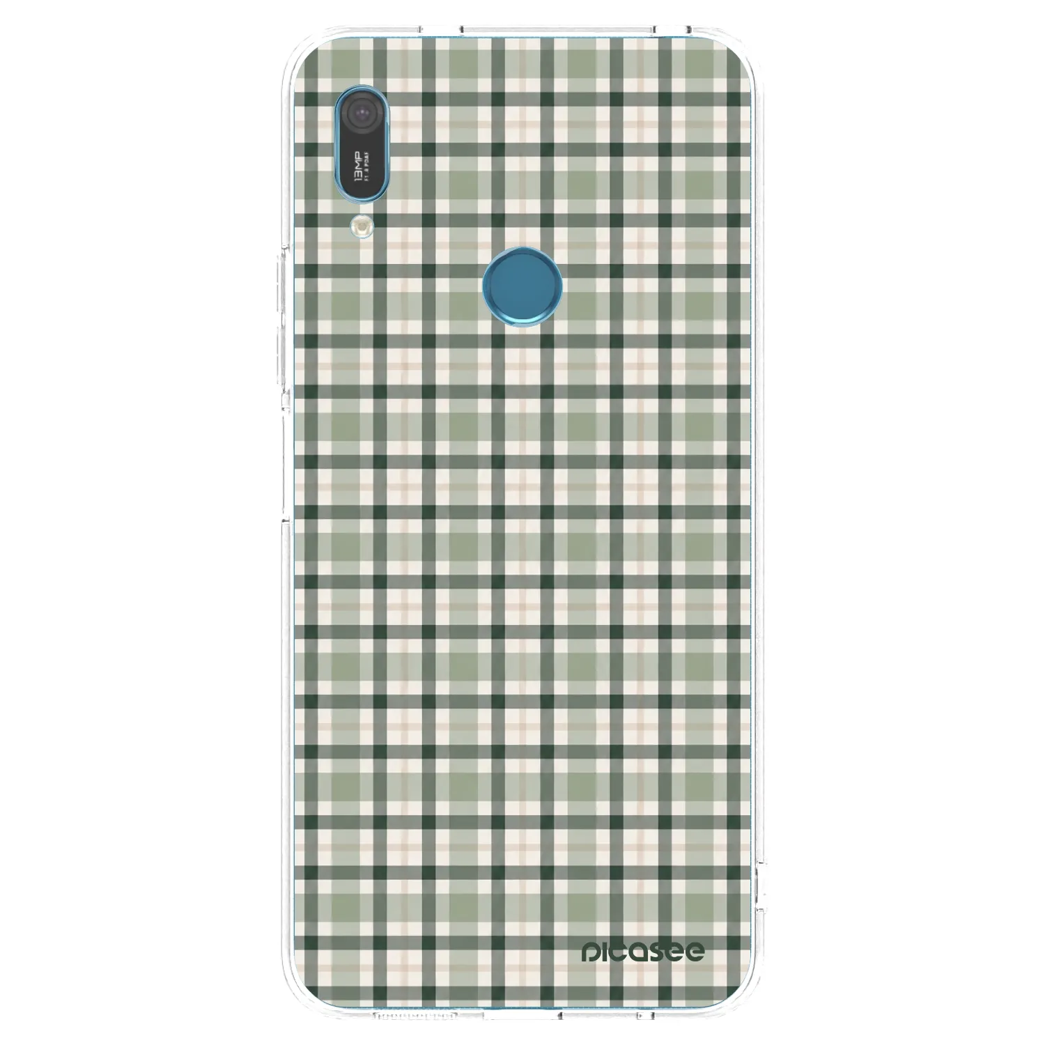 Picasee silikonska prozirna maskica za Huawei Y6 2019 - Sage Tartan