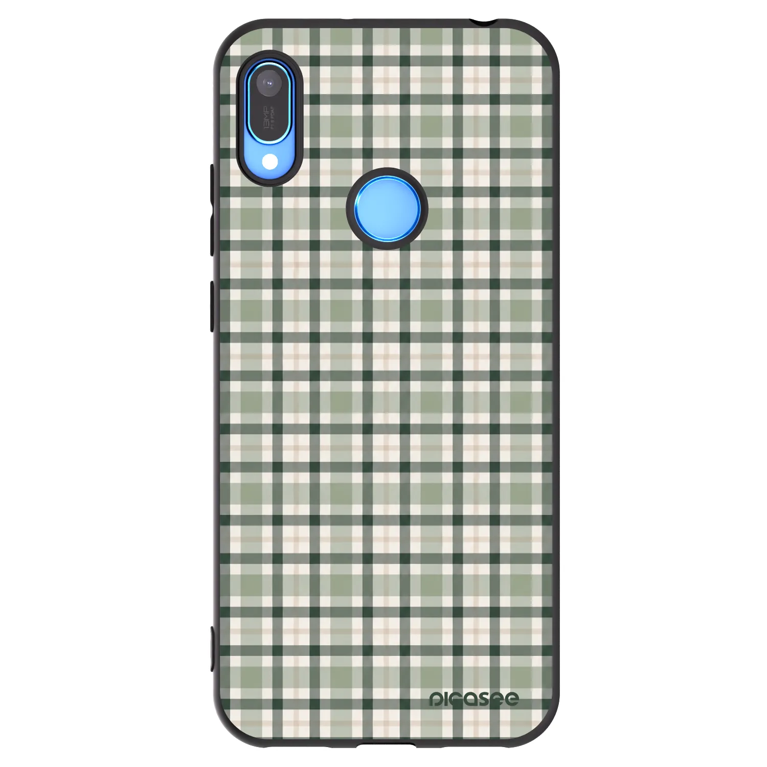 Picasee crna silikonska maskica za Huawei Y6 2019 - Sage Tartan