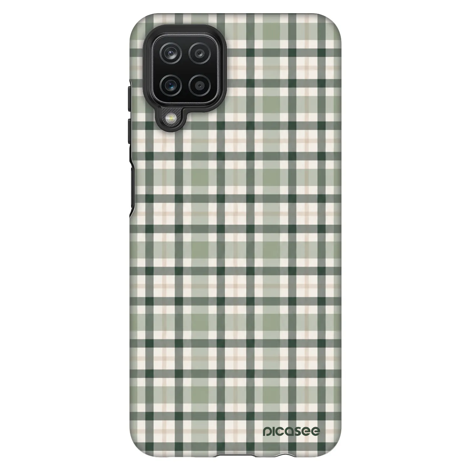 Picasee Fashion Case za Samsung Galaxy A12 A125F - Sage Tartan