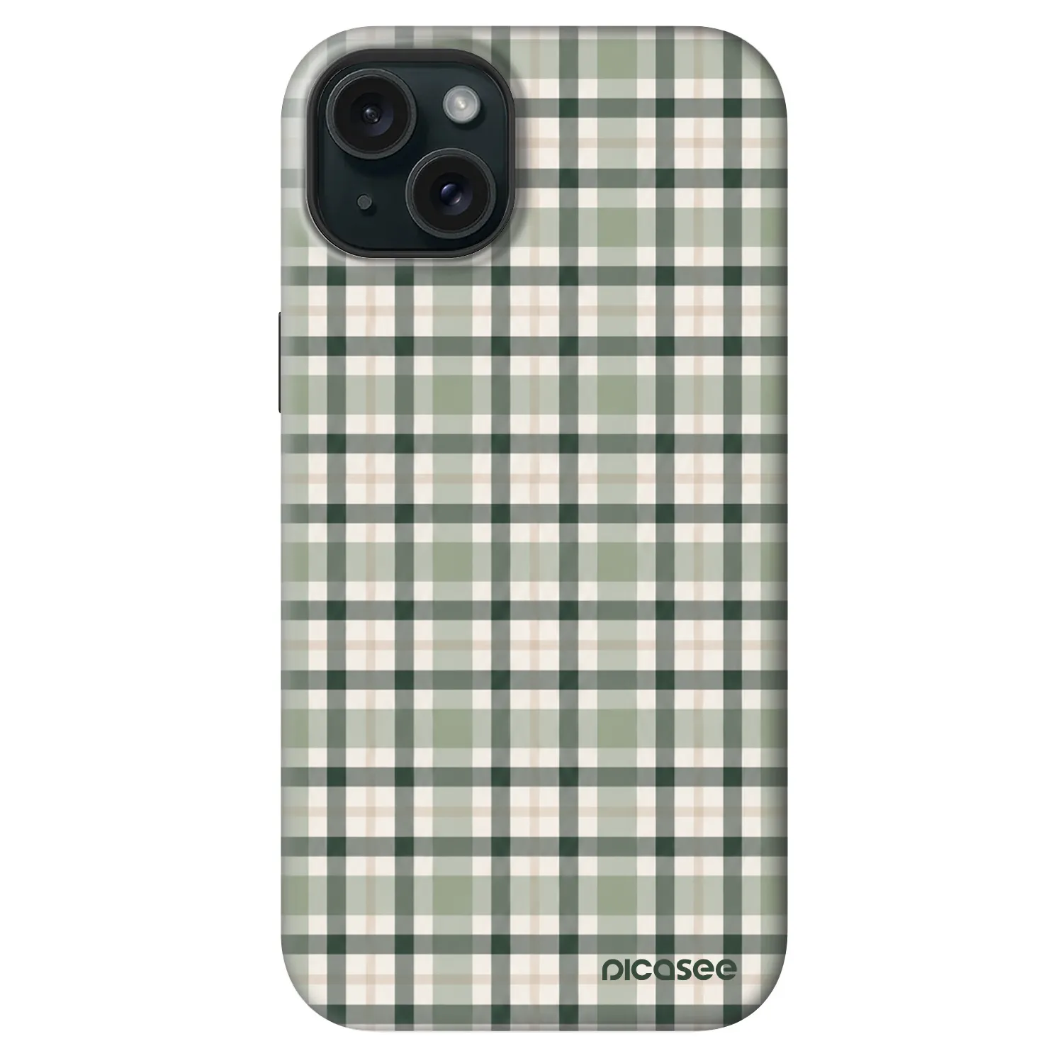 Picasee Fashion Case MagSafe za Apple iPhone 14 Plus - Sage Tartan